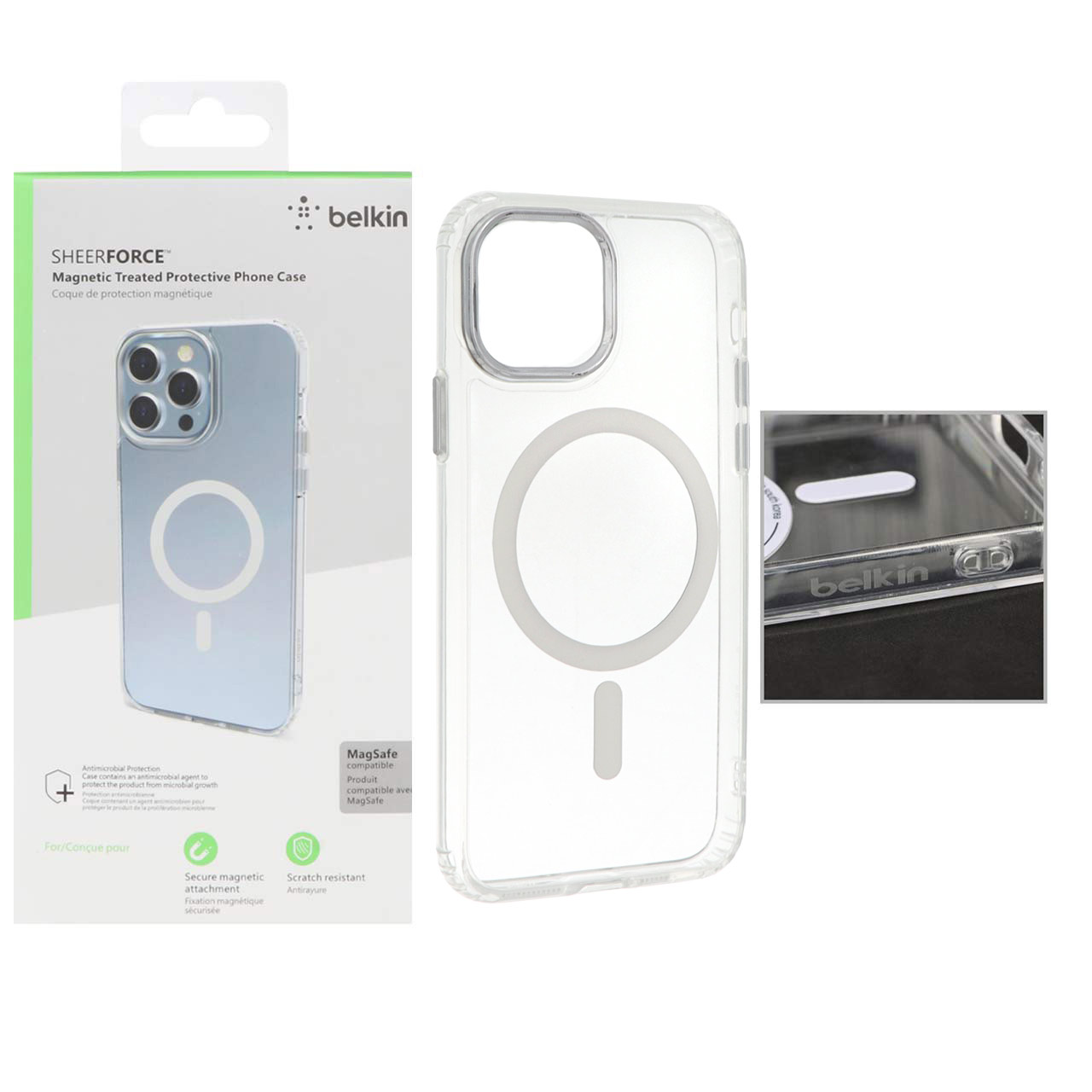 قاب شفاف مگ‌سیف Belkin SHEERFORCE مناسب برای آیفون 11 پرو