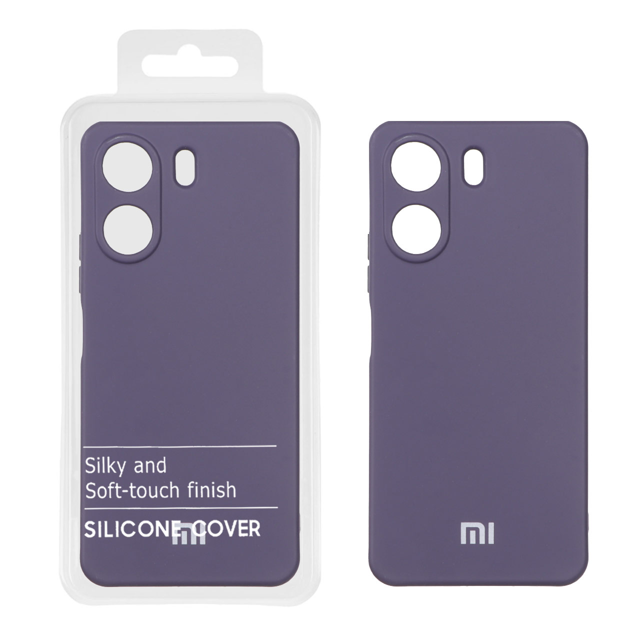 قاب نیو سیلیکون محافظ لنزدار RFF مدل Xiaomi Redmi 13C / Poco C65 - بنفش (پک دار)