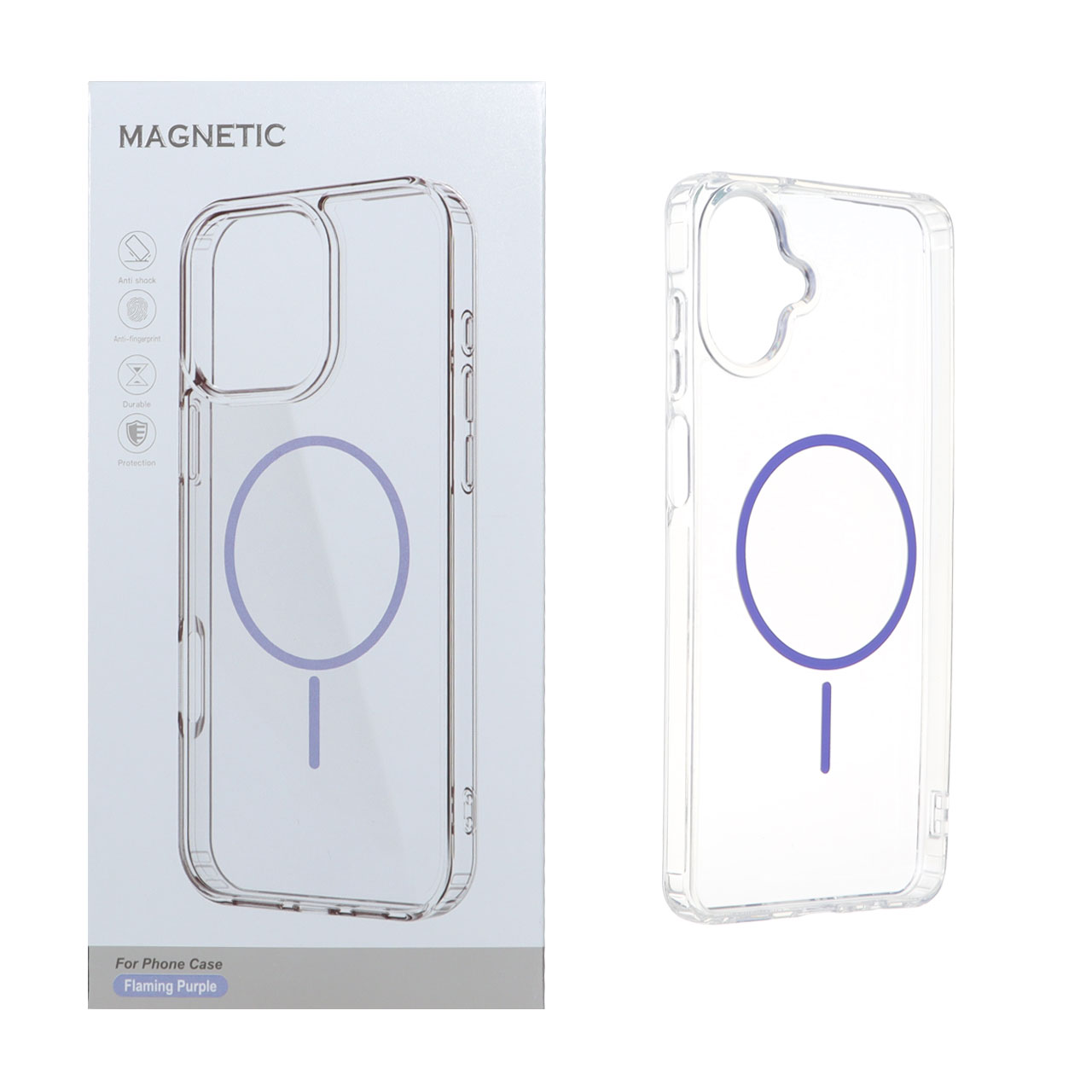 قاب طرح اورجینال Magnetic دور ژله‌ ای مگ‌سیف مناسب برای Samsung Galaxy A07