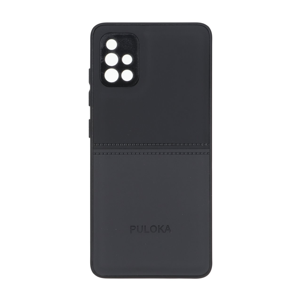 قاب Puloka طرح جیر دو تکه دوخت دار مناسب برای سامسونگ گلکسی A51 و M40s - مشکی