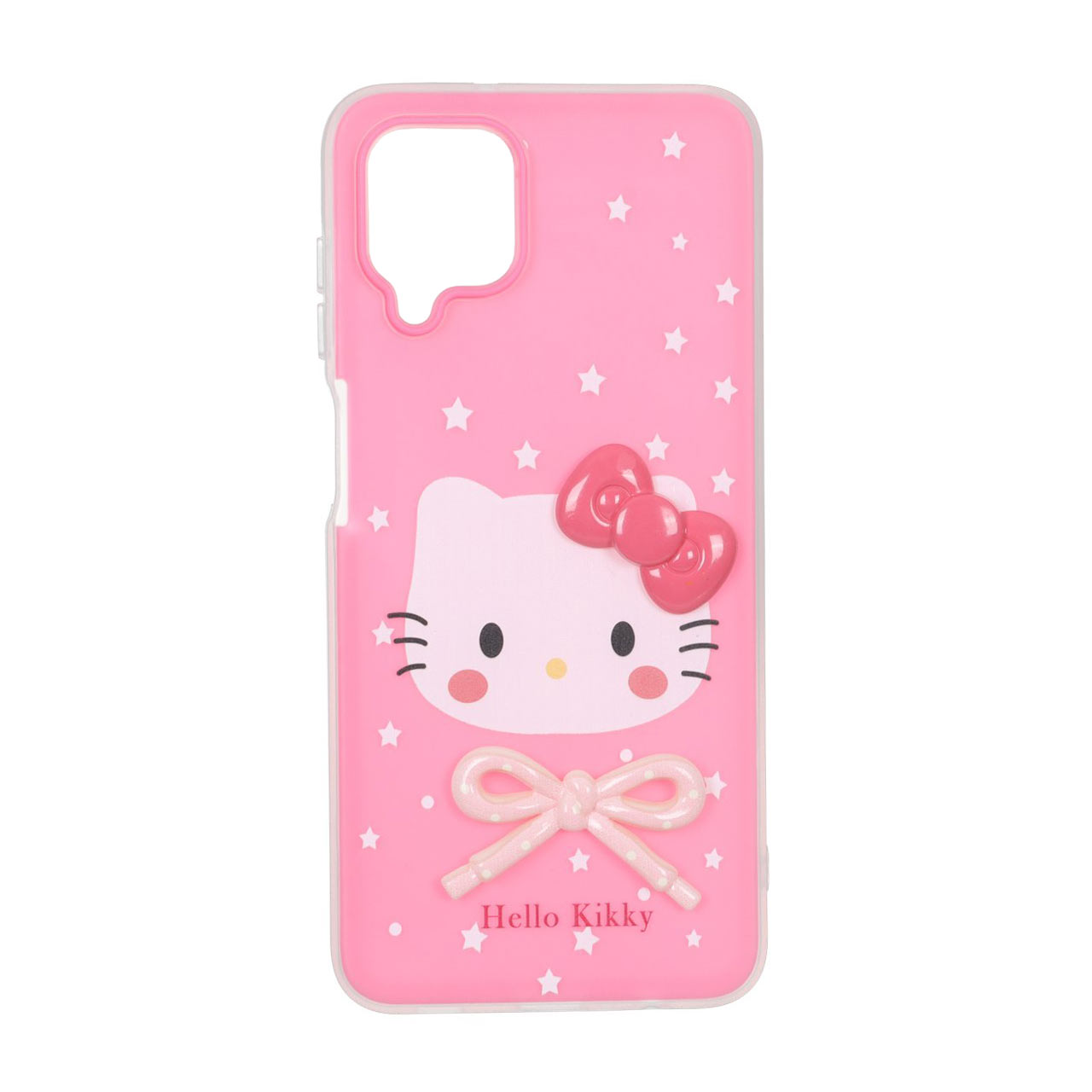 قاب طرح Kitty پاپیون برجسته مات مناسب برای سامسونگ گلکسی A12 / M12 / F12