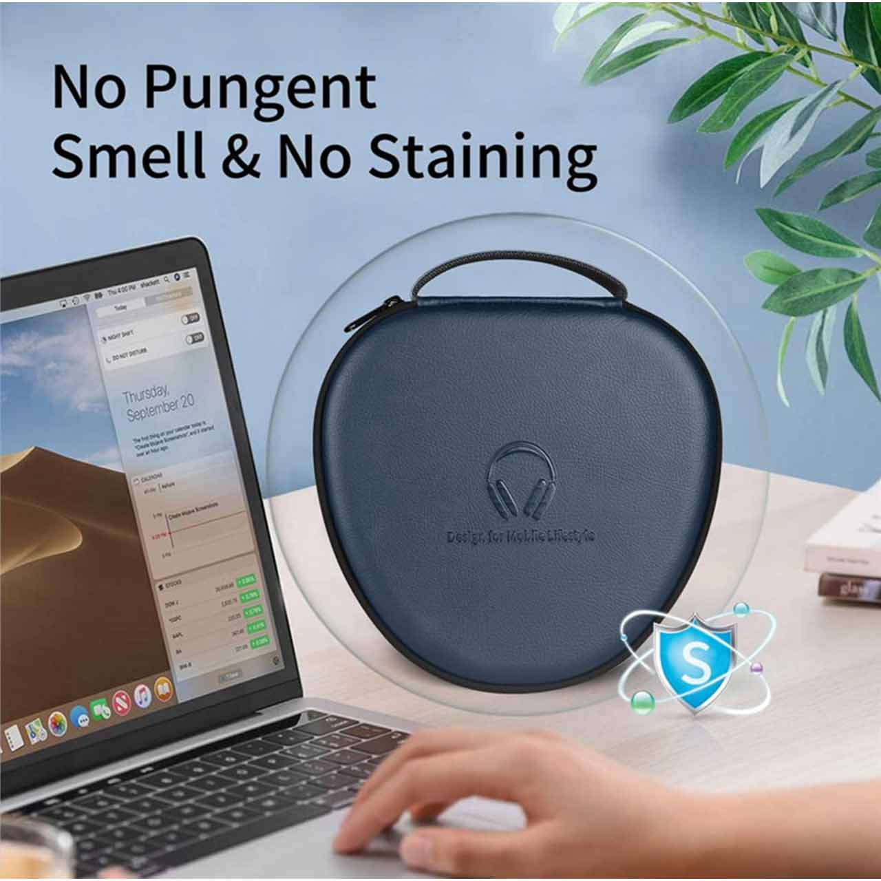 کیف لوازم جانبی Wiwu مدل Mart Case for Airpods Max - آبی تیره