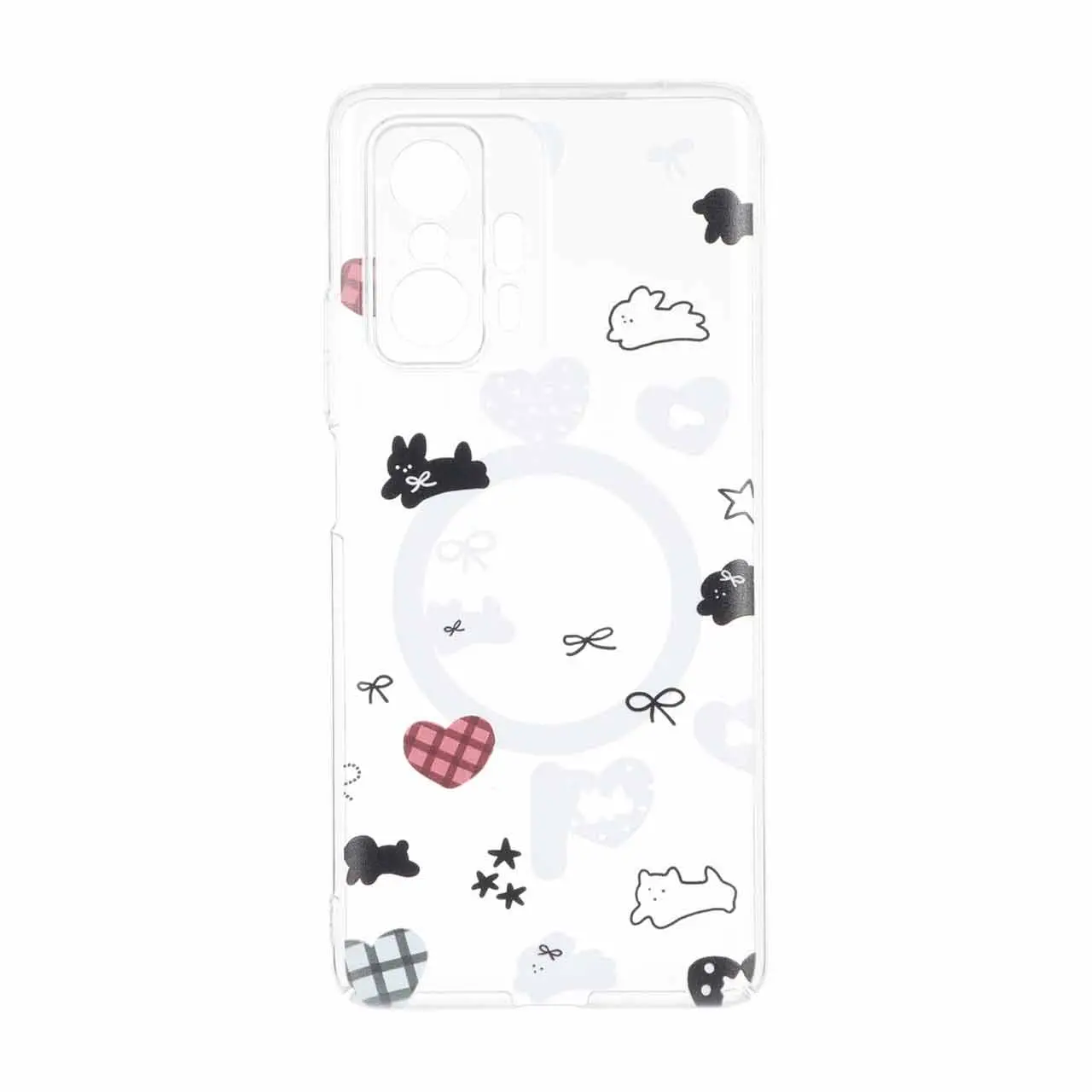 قاب Cute کریستالی طرح مگ سیف محافظ لنزدار Xiaomi Mi 11T / Mi 11T Pro - کد 73