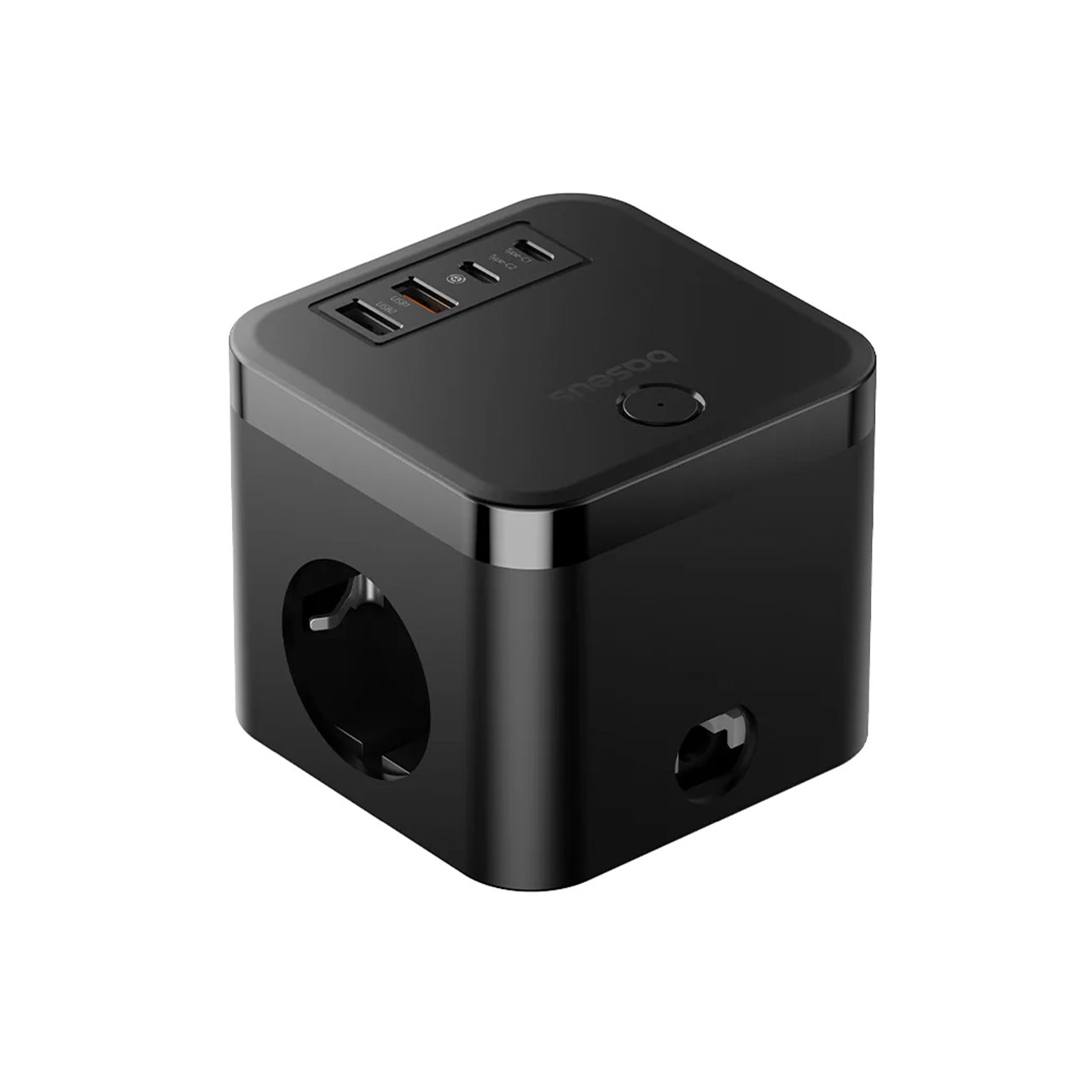 چند راهی برق 3 خانه Baseus مدل Power Combo Cube Power Strip BSPS-3E - مشکی
