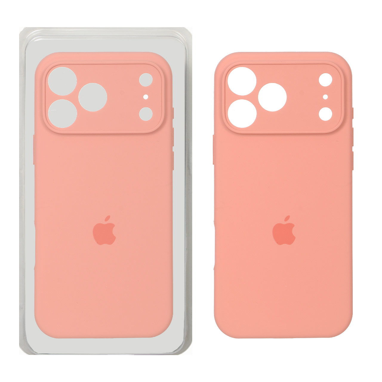 قاب سیلیکونی محافظ لنزدار اورجینال Apple iPhone 17 Pro - گلبهی تیره