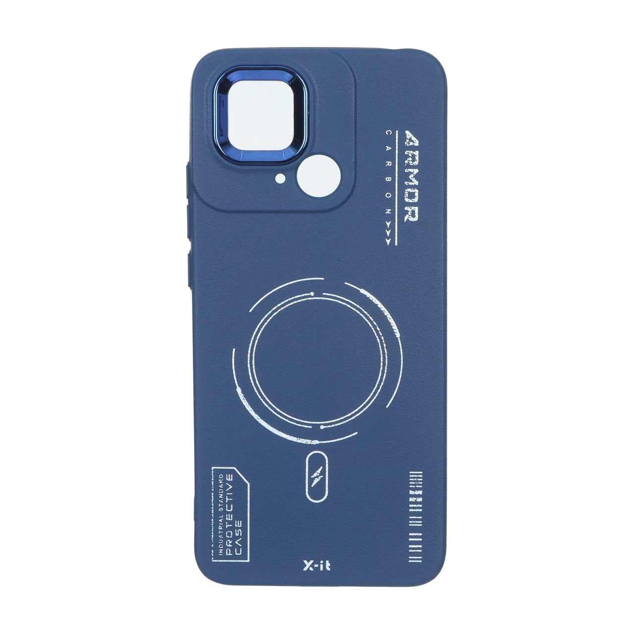 قاب Armor لنز متال Texture طرح مگ سیف مناسب برای Xiaomi Redmi 10C / Redmi 10 Power / Poco C40