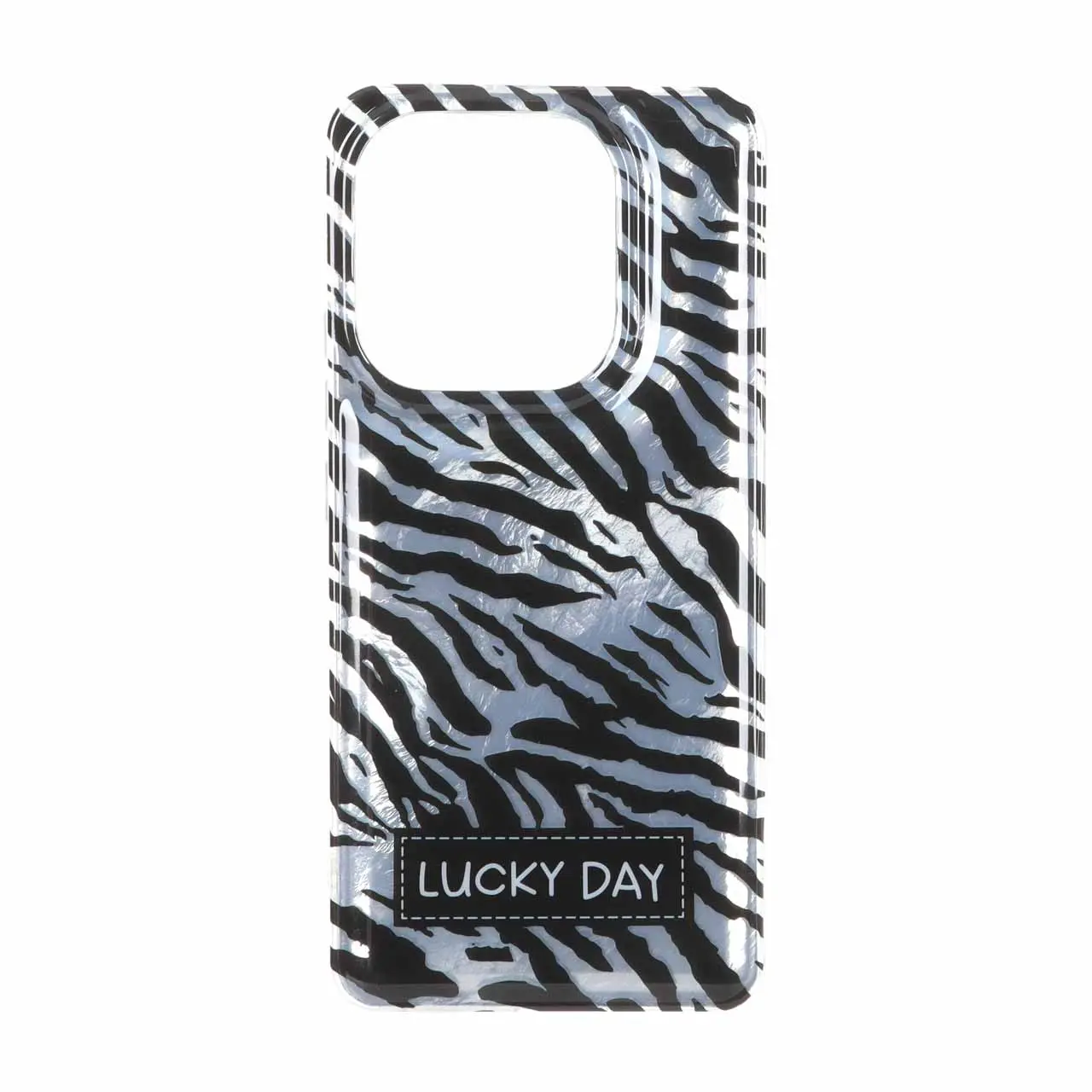 قاب طرح زبرا اطلسی براق LUCKY DAY مناسب برای شیائومی ردمی نوت 14 4G