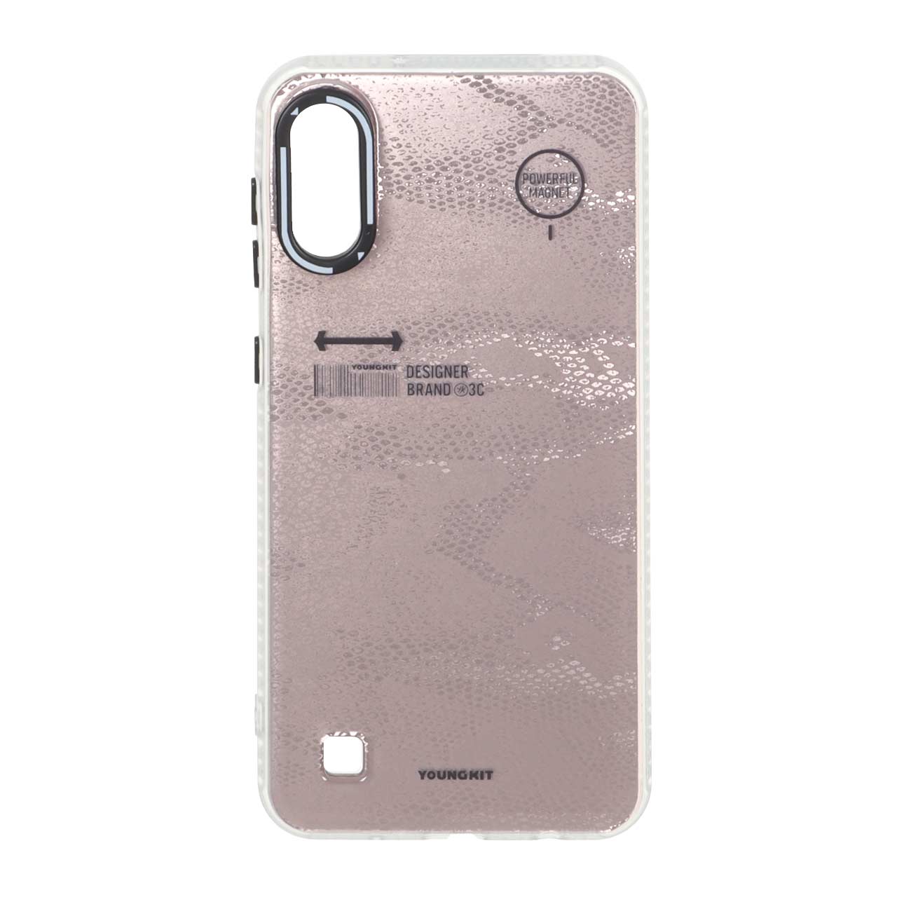 قاب طرح پوست ماری بارکدی دور مات Youngkit مناسب برای سامسونگ گلکسی A10 / M10