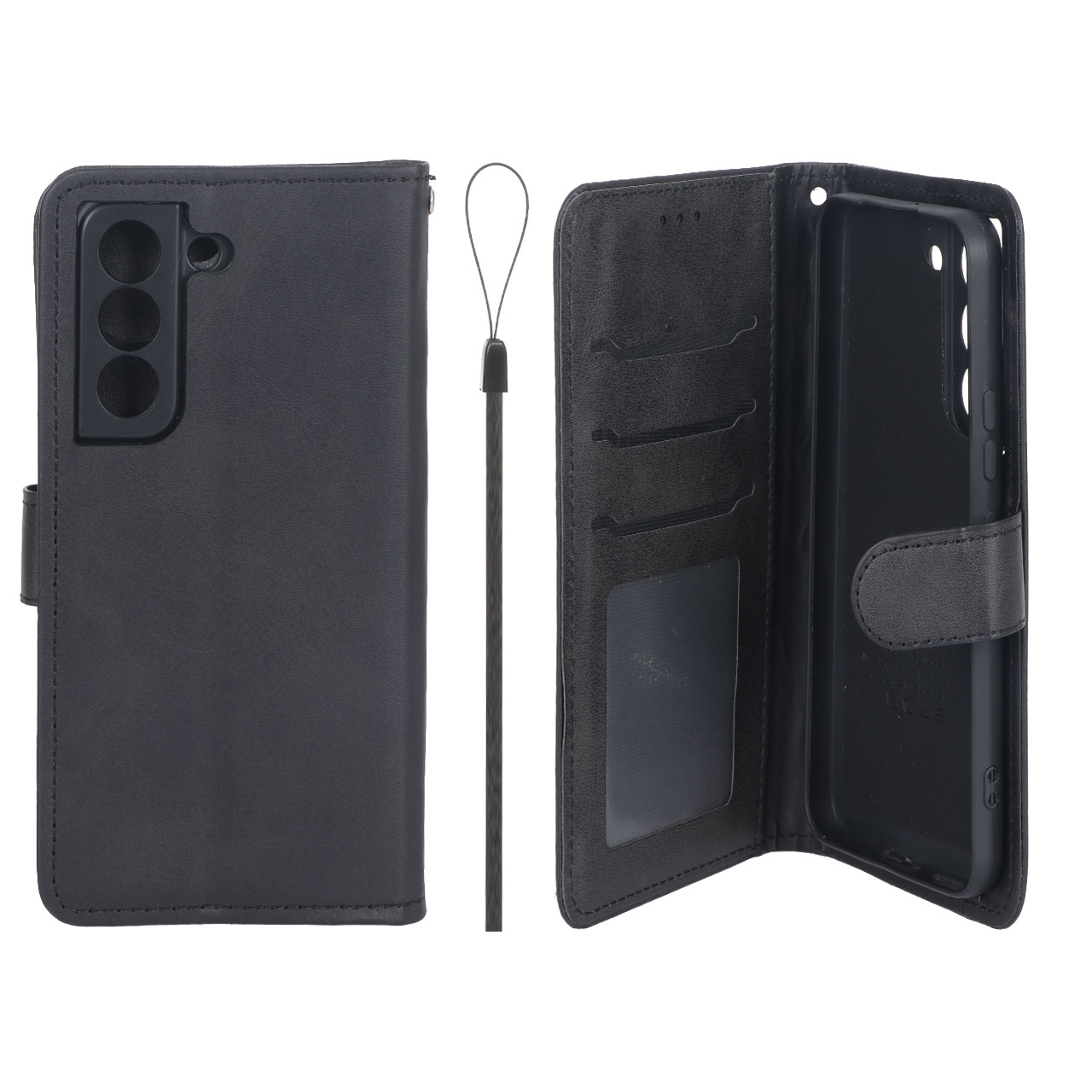 کیف موبایل مگنتی درجه یک داخل خز MNC Plus مدل Samsung Galaxy S22 - مشکی