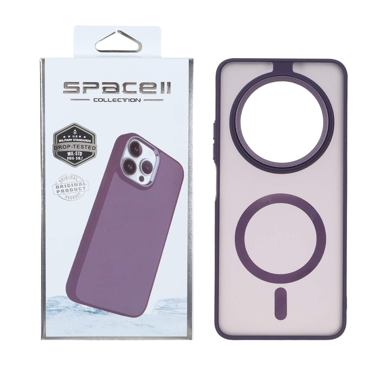 قاب Space مات لنز کربن طرح مگ سیف مناسب برای شیائومی ردمی 14 سی / ردمی A4 / پوکو سی 75
