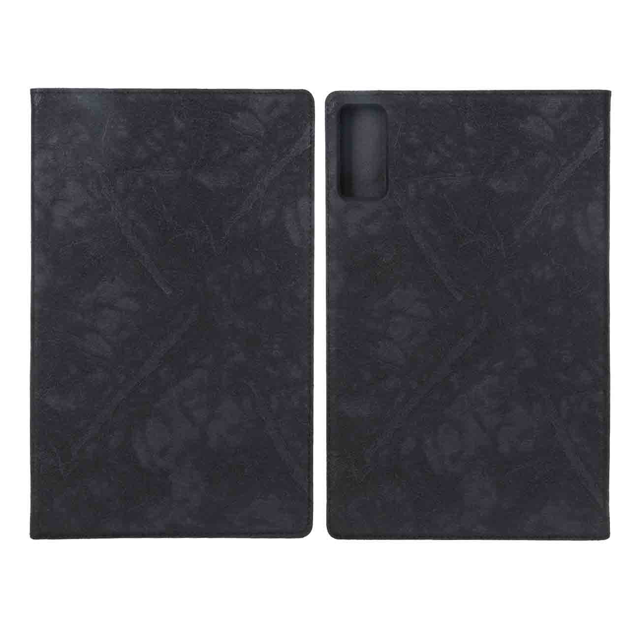 کیف تبلت چرمی طرح پتینه مشکی مناسب برای Xiaomi Redmi Pad SE