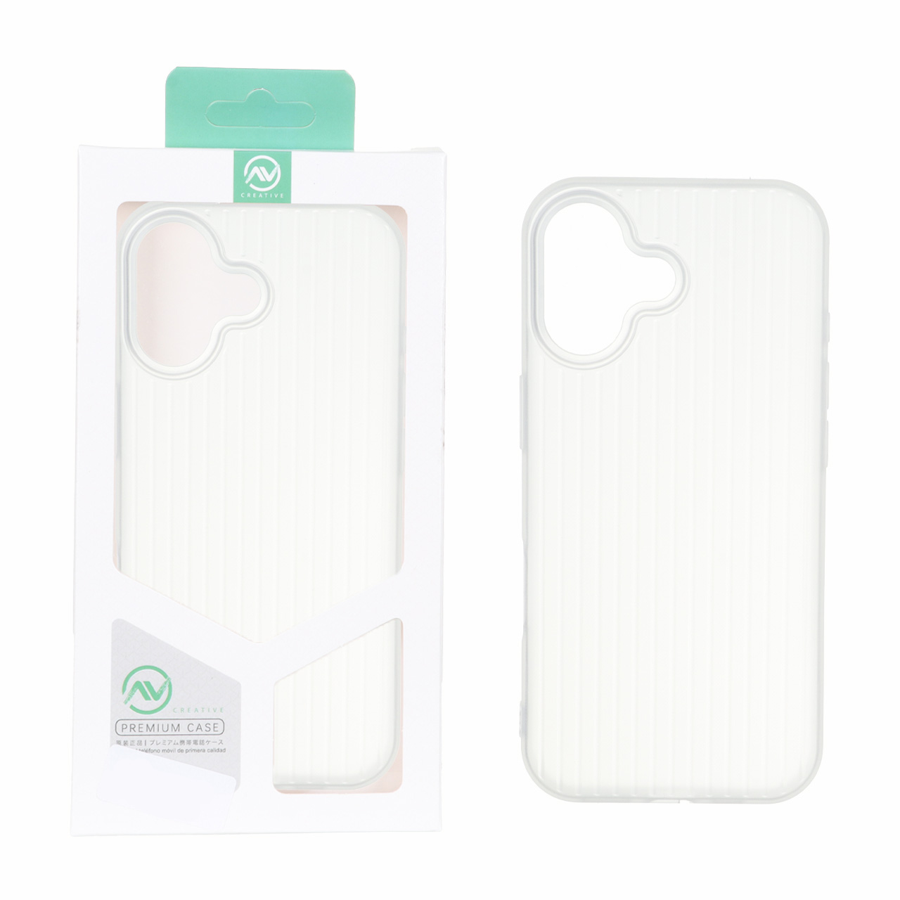 قاب Line Case ژله ای شفاف طرح خطوط عمودی مناسب برای آیفون 17