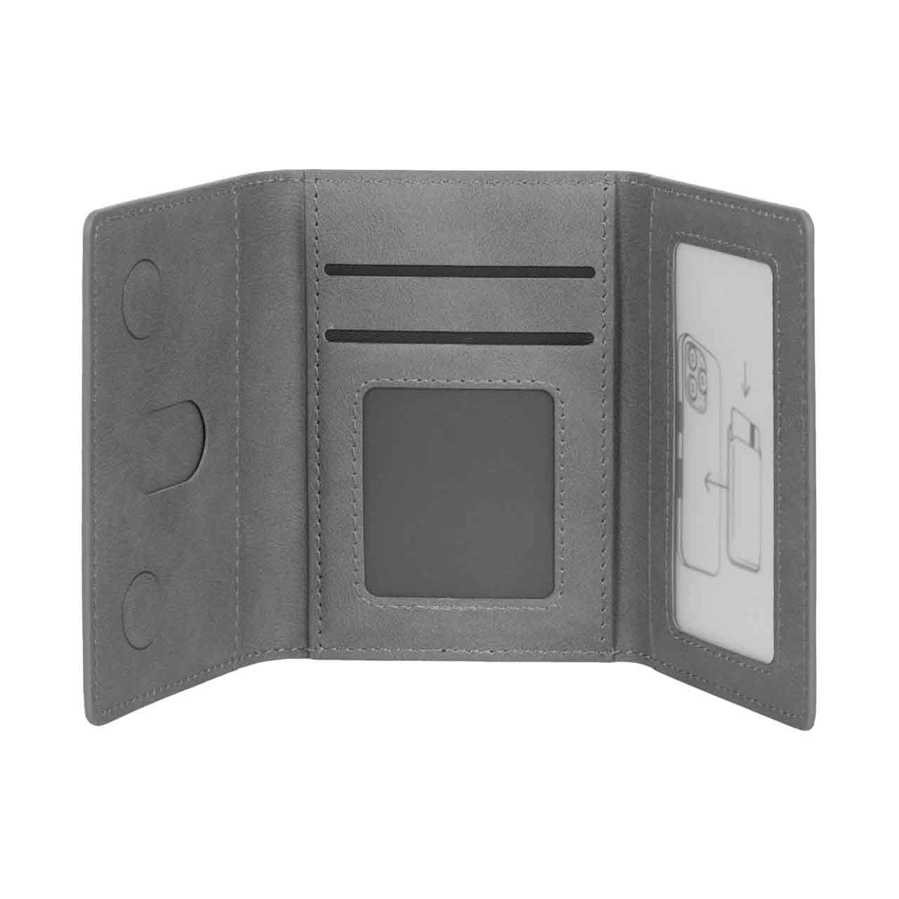 جاکارتی چرمی مگنتی Magsafe طوسی با کیفیت