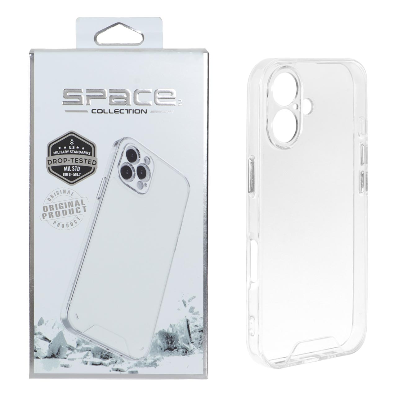قاب شفاف Space ضد ضربه مناسب برای آیفون 16