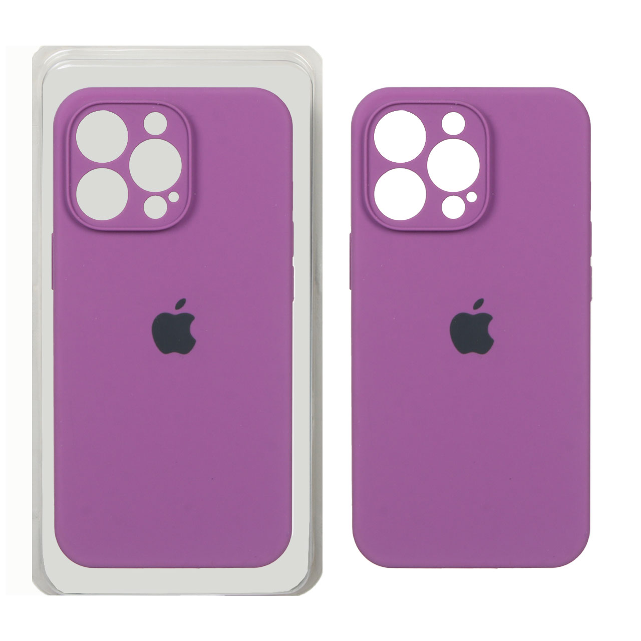 قاب سیلیکونی پاک کنی اورجینال ++A مدل Apple iPhone 13 Pro - ارغوانی (پک دار)