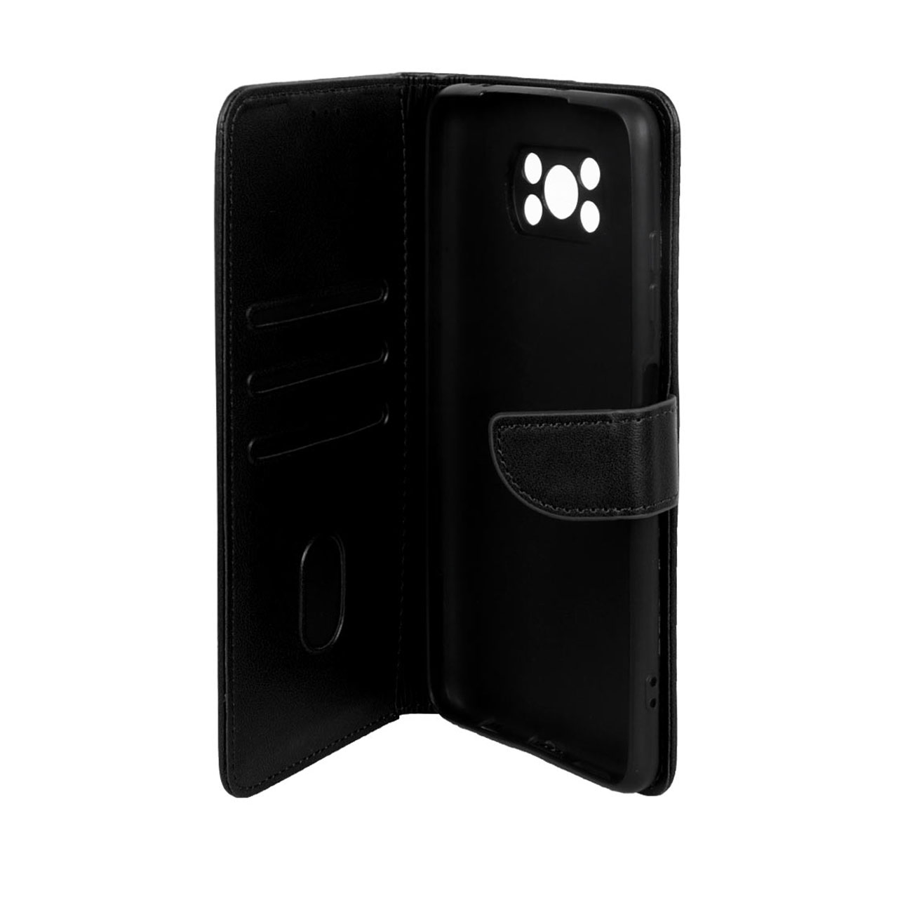 کیف چرمی مگنتی محافظ لنزدار مناسب برای شیائومی پوکو X3 / پوکو X3 پرو / پوکو X3 NFC - مشکی