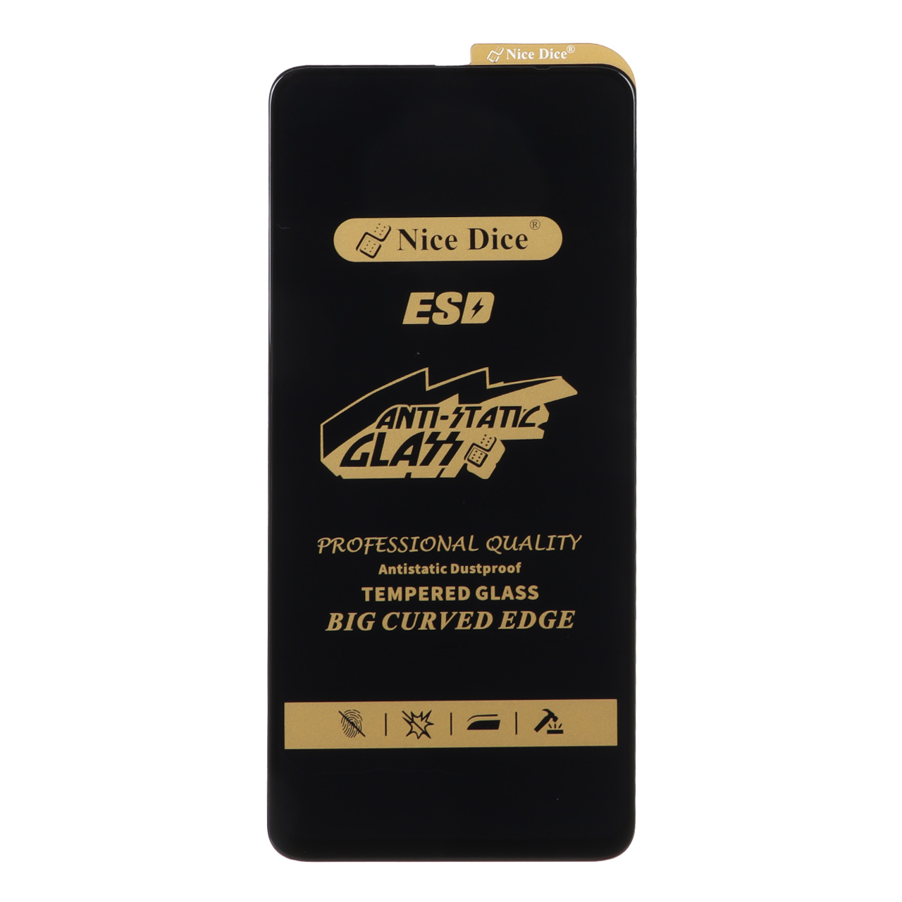 محافظ صفحه نمایش شیشه ای Full Cover ESD آنتی استاتیک نایس دایس مناسب برای شیائومی Redmi Note 12S و مدل‌های هم‌خانواده