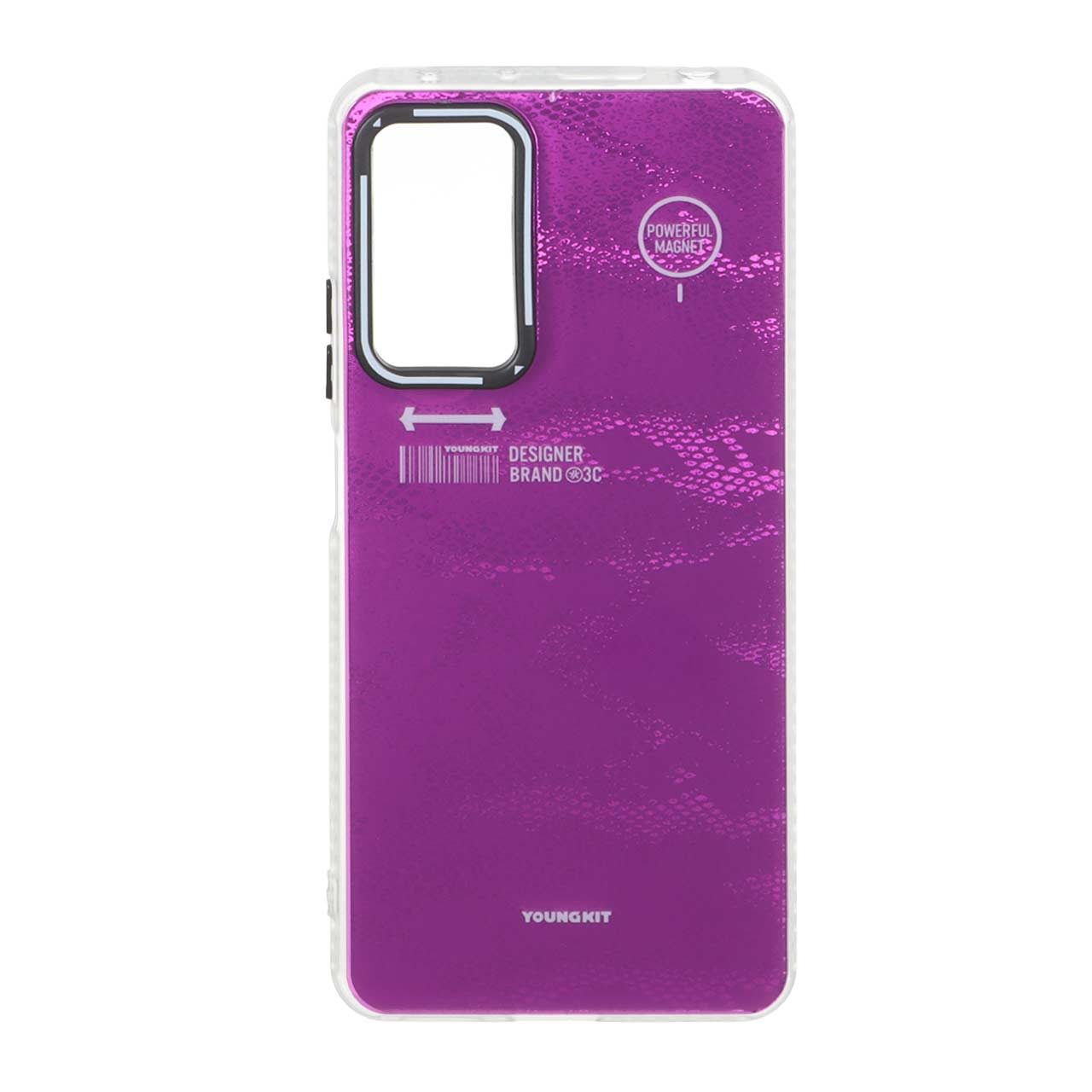 قاب Youngkit طرح بارکد پوست ماری دور مات مناسب برای شیائومی ردمی نوت 12 پرو 4G و ردمی نوت 11 پرو