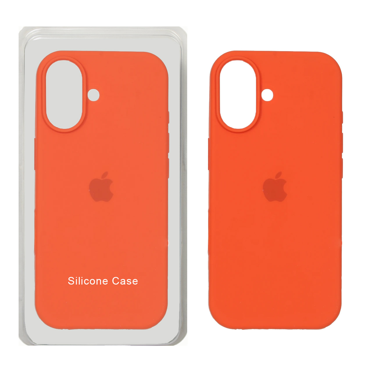 قاب سیلیکونی اورجینال Apple iPhone 17 – رنگ نارنجی تیره