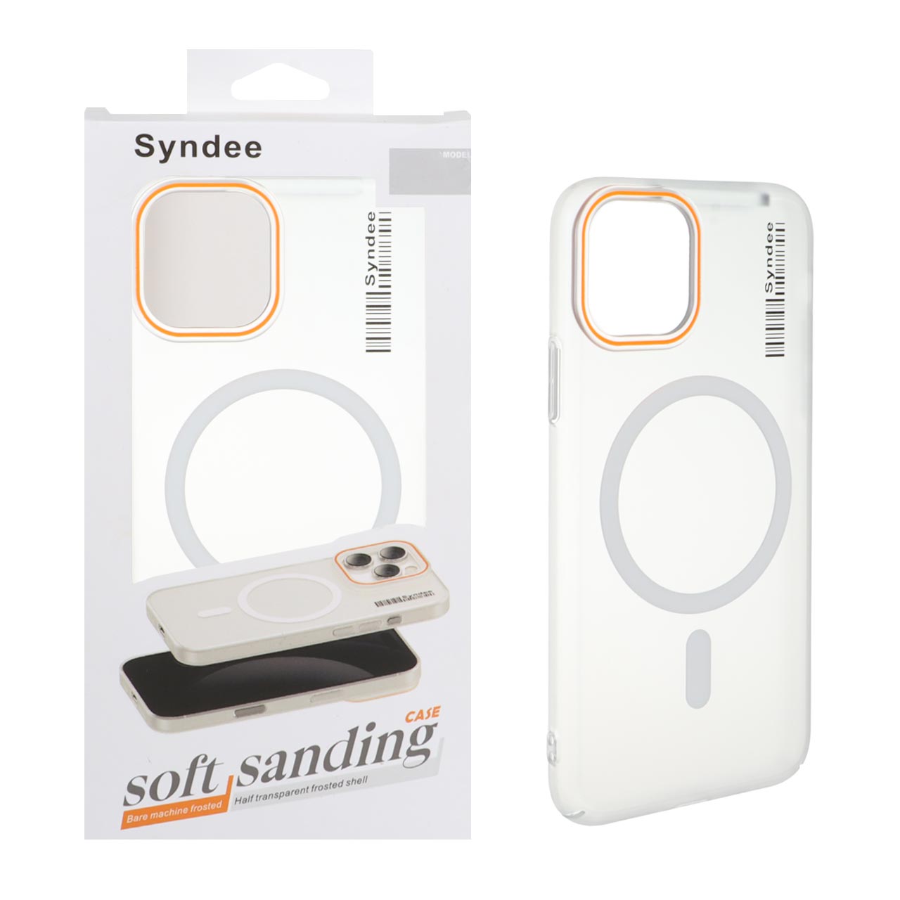 قاب مگ سیف Syndee پشت مات سفید مناسب برای آیفون 11 پرو