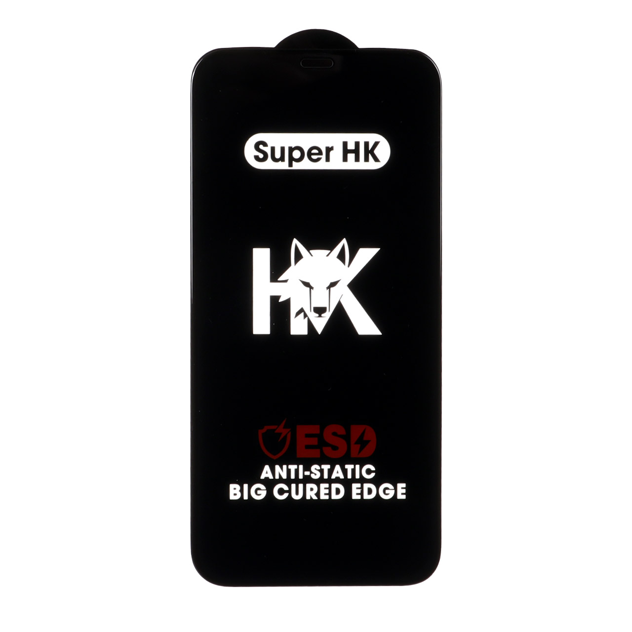 محافظ صفحه نمایش شیشه ای Full Cover ESD Anti Static Super HK مناسب برای آیفون ۱۲ و آیفون ۱۲ پرو