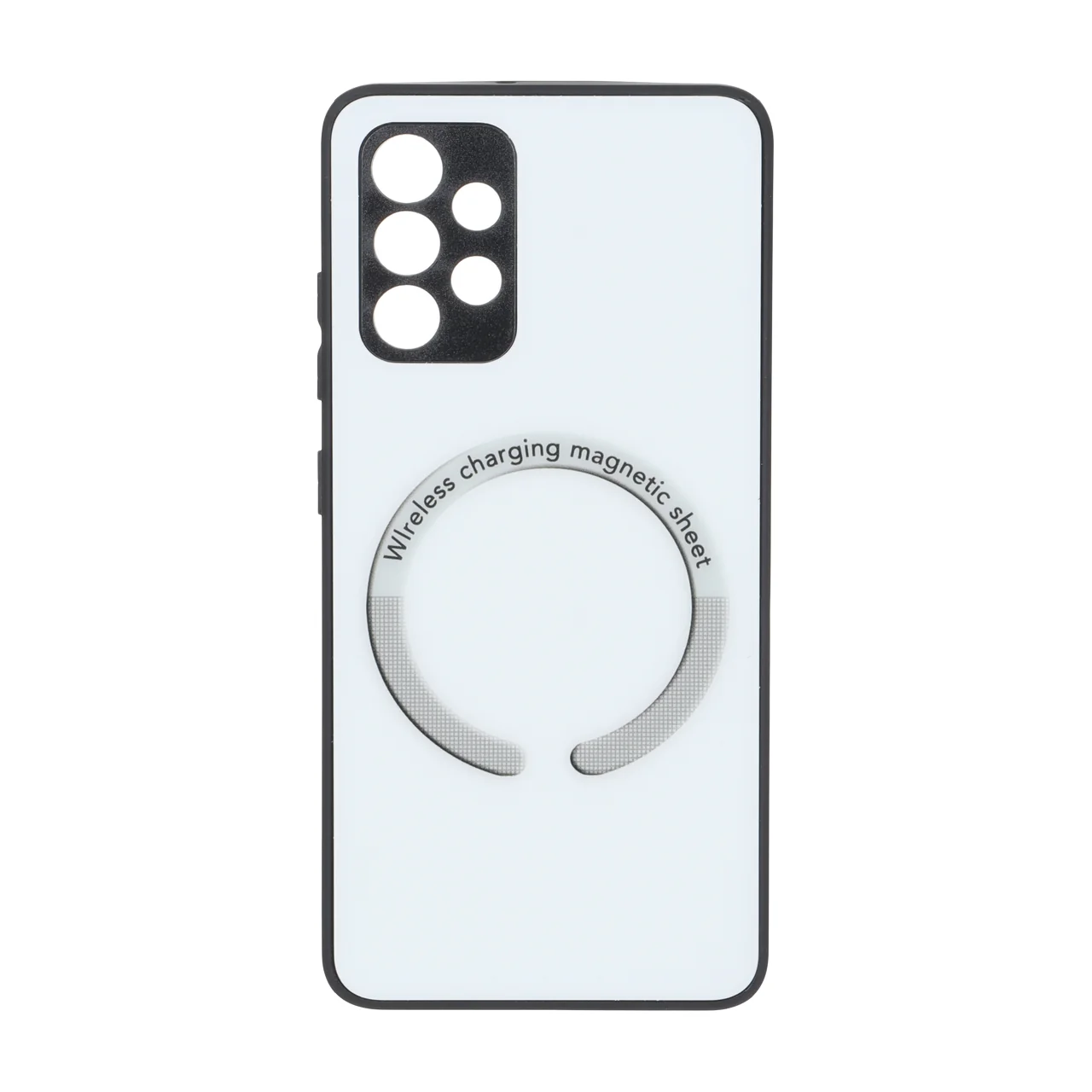 قاب Magnetic Sheet پشت براق محافظ لنز دار مناسب برای سامسونگ گلکسی A32 4G