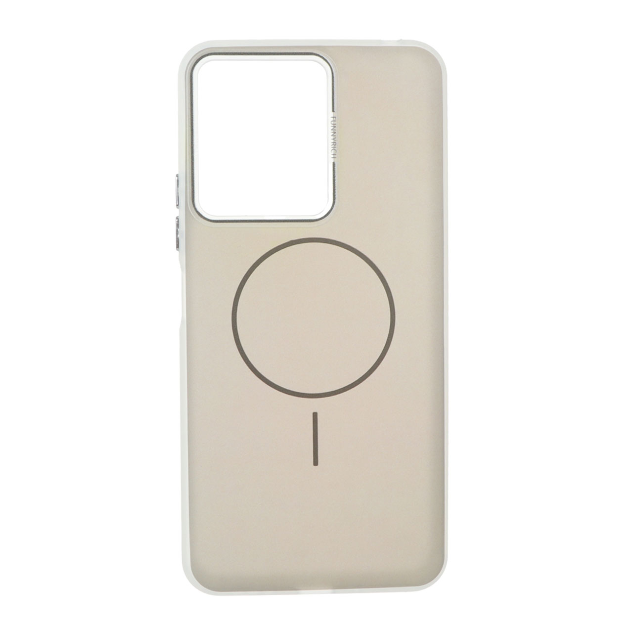قاب مات Funnyrich طرح مگ سیف دور مات Xiaomi Redmi 13C / Poco C65 - خاکستری