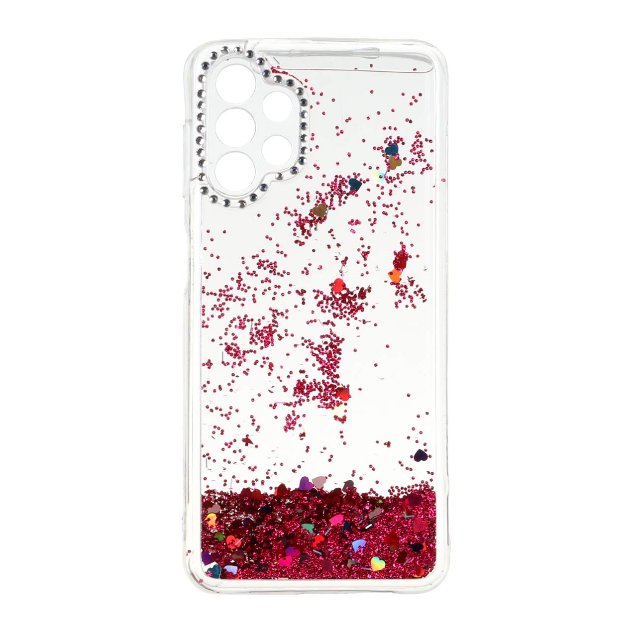 قاب آکواریومی اکلیلی دور ژله‌ای نگین‌دار مناسب برای سامسونگ گلکسی A13 4G