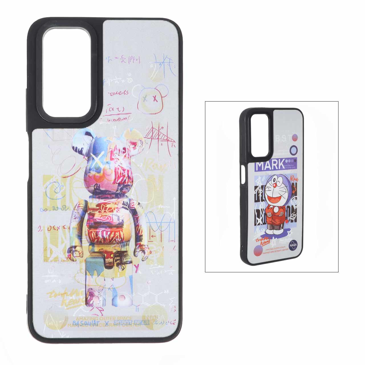 قاب طرح خرس هنری (Bearbrick) هولوگرافیک مناسب برای شیائومی ردمی نوت 12 اس و ردمی نوت 11 4 جی و ردمی نوت 11 اس
