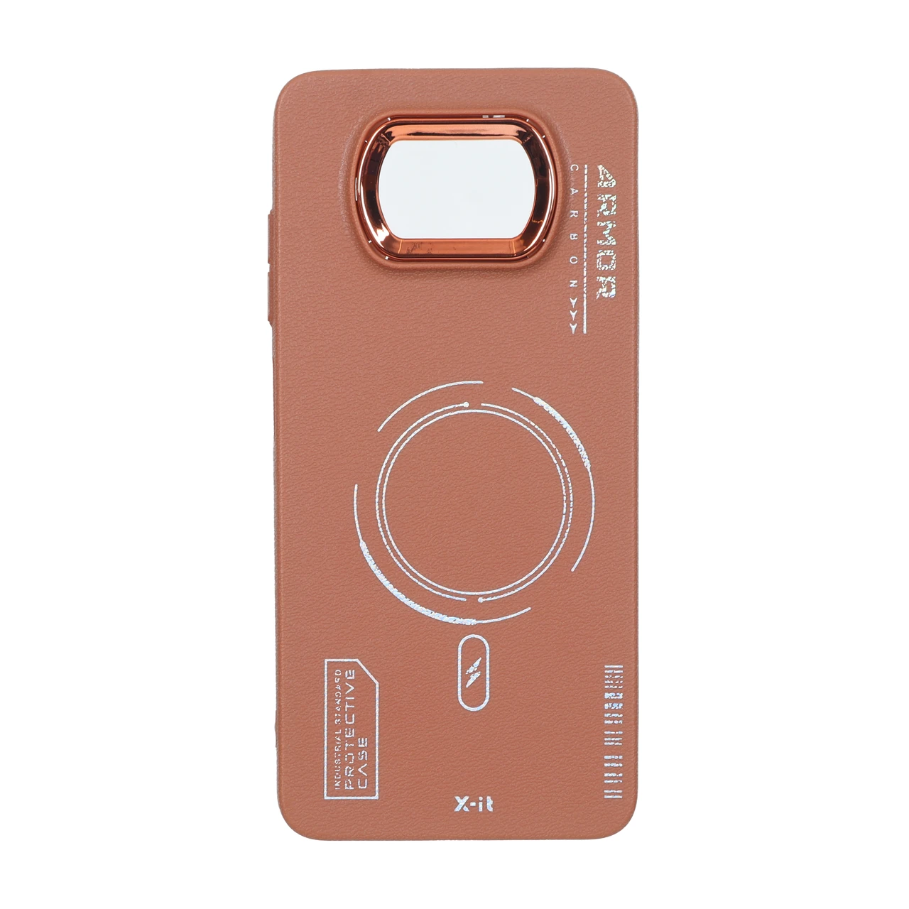 قاب Armor لنز متال Texture طرح مگ سیف مناسب برای شیائومی Poco X3 / Poco X3 Pro / Poco X3 NFC