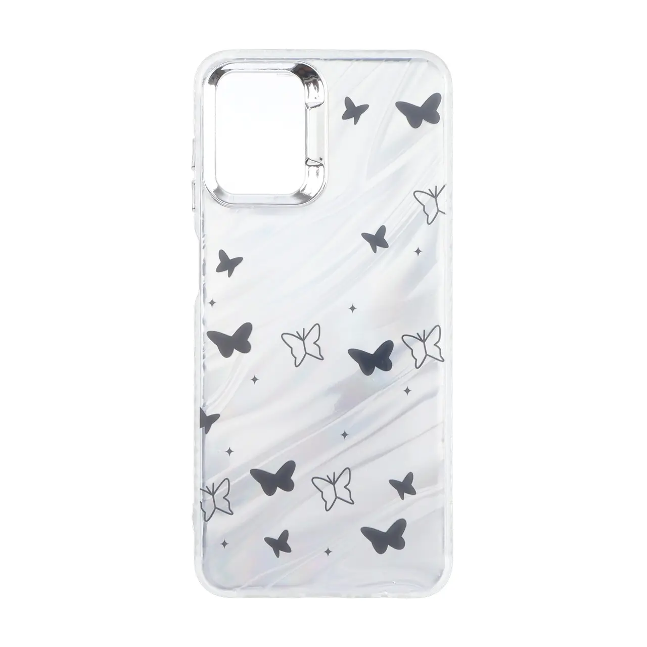 قاب Pucker هفت رنگ دور ژله ای مات لنز کروم Samsung Galaxy A12 / M12 / F12 - طرح 86