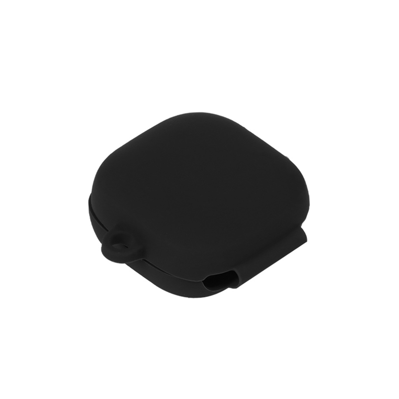 کاور سیلیکونی محافظ ایرفون QCY T13 مشکی همراه با آویز کارابین