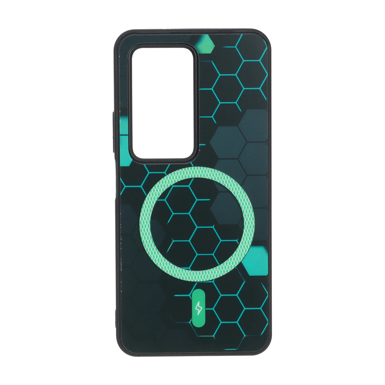 قاب طرح Hexagon مگ سیف هاشور دار مناسب برای شیائومی ردمی 15 4G