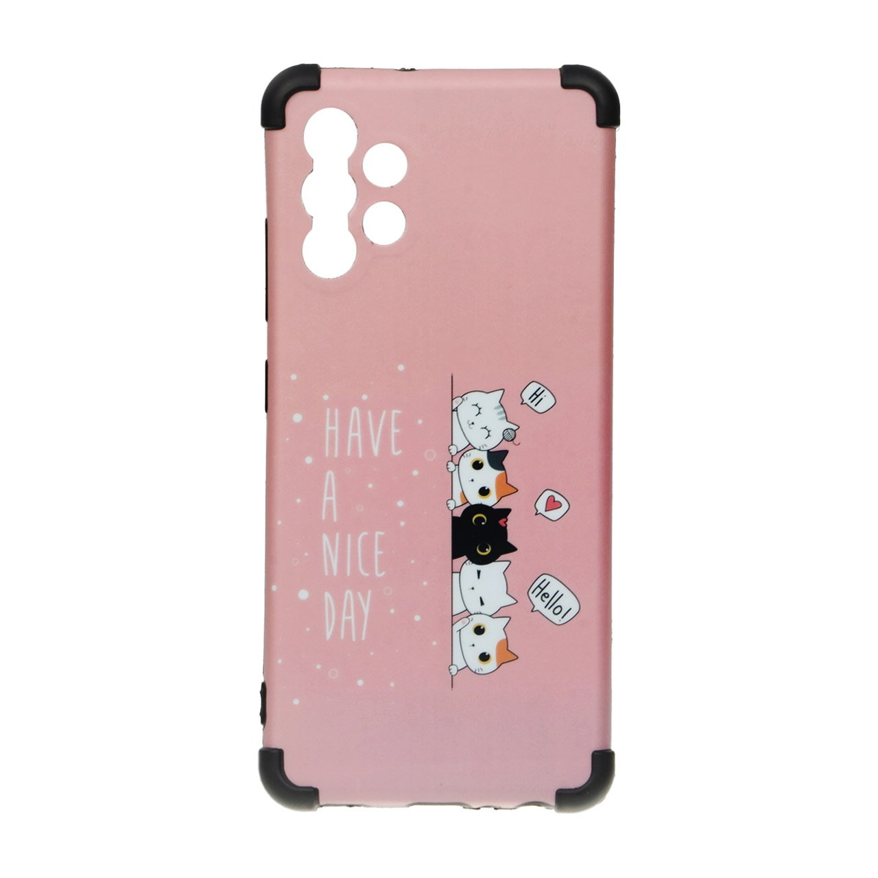 قاب طرح گربه و Have A Nice Day بامپردار مناسب برای سامسونگ گلکسی A32 4G