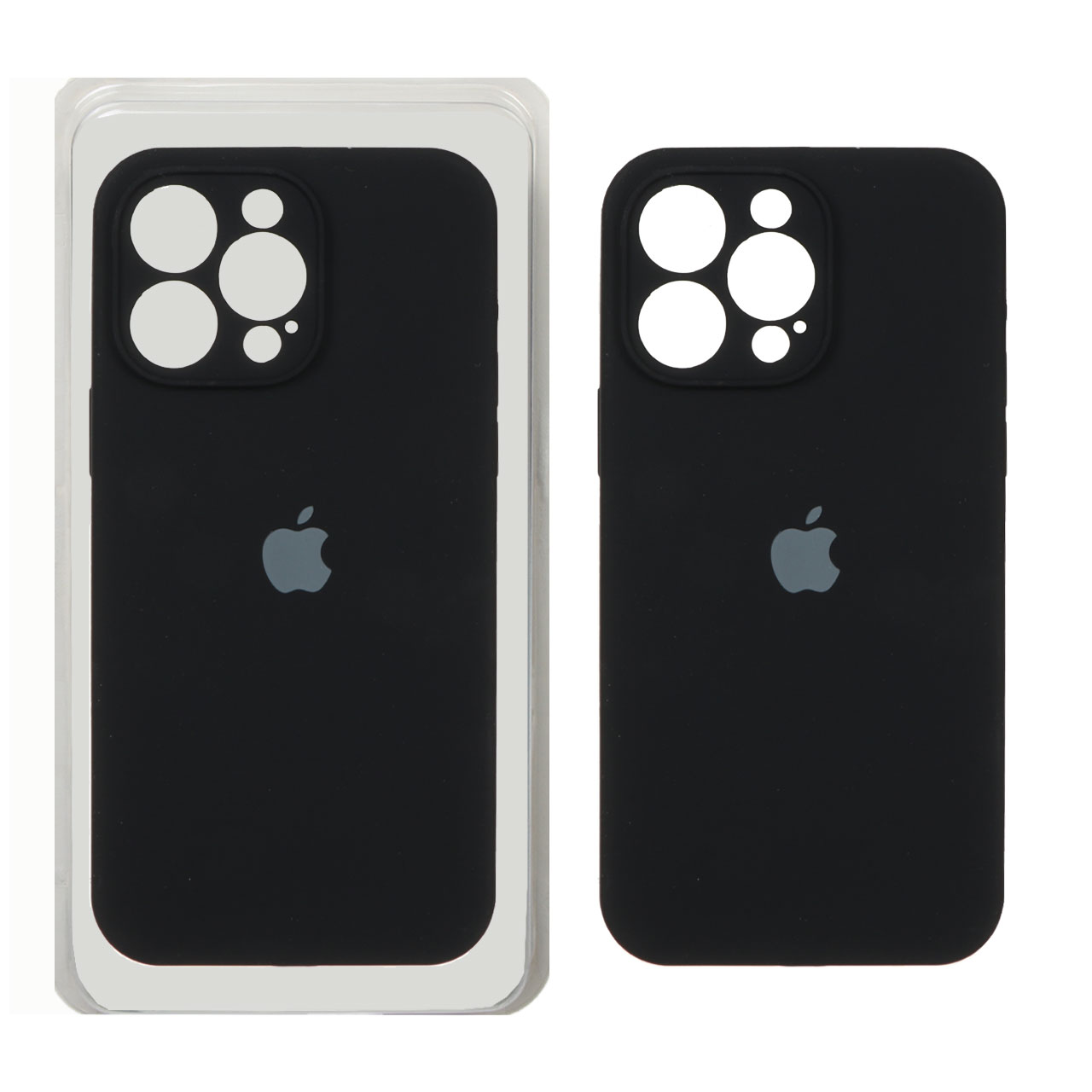قاب سیلیکونی پاک کنی اورجینال ++A مدل Apple iPhone 14 Pro Max - مشکی (پک دار)