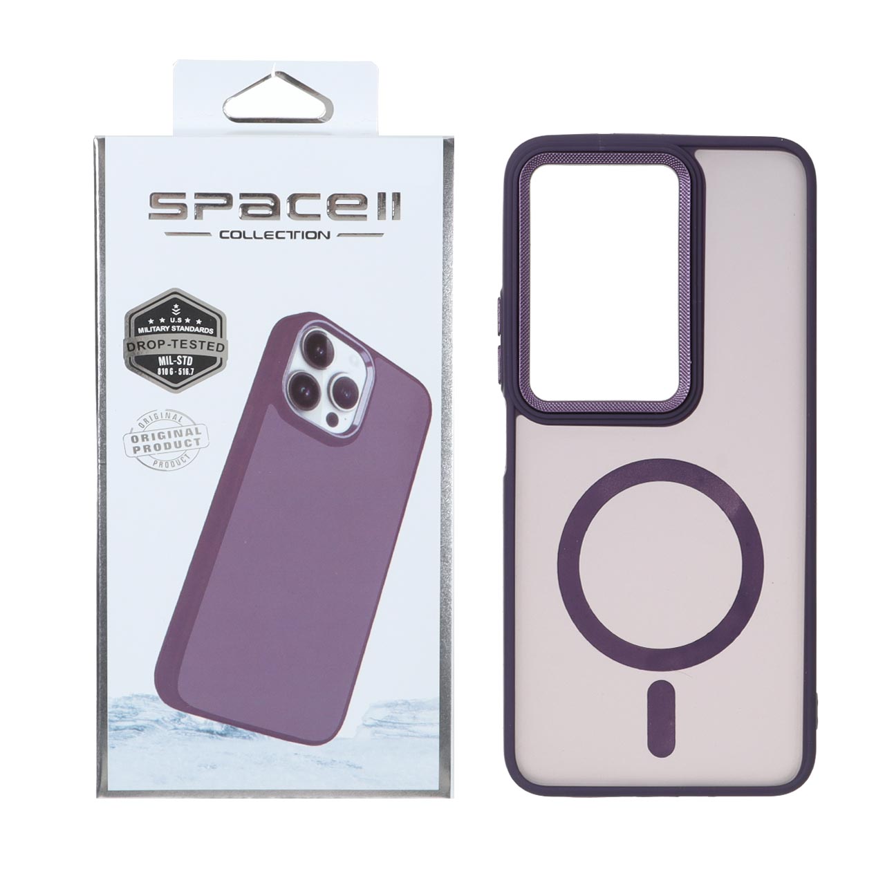 قاب Space مات لنز کربن طرح مگ سیف مناسب برای شیائومی ردمی 15 4G