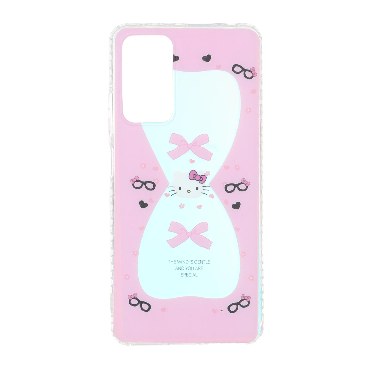 قاب طرح Kitty هولوگرامی مات دور ژله ای صورتی مناسب برای شیائومی ردمی نوت 12 پرو 4G و ردمی نوت 11 پرو