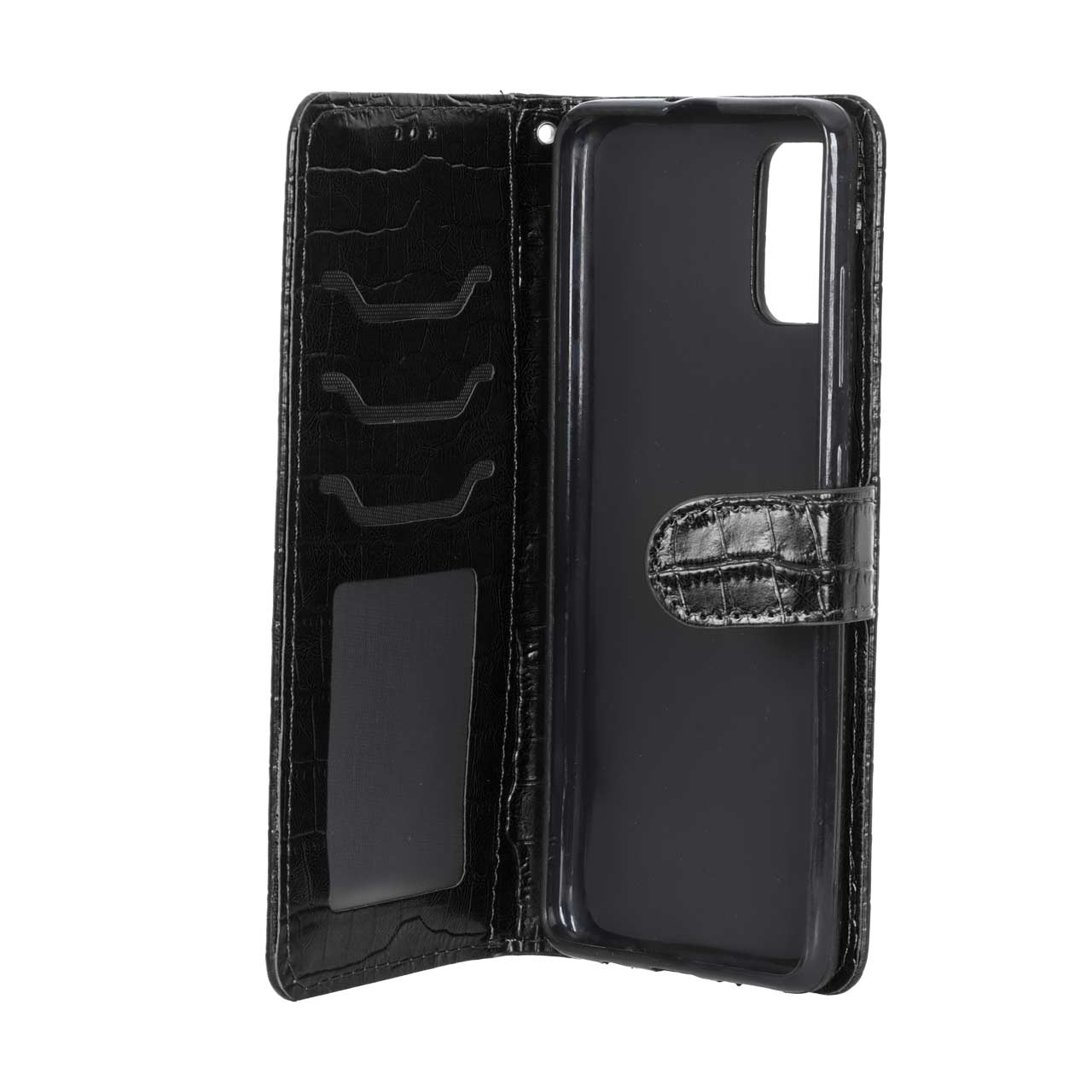 کیف موبایل طرح کروکو مگنتی مناسب برای سامسونگ گلکسی A51 و M40s مشکی