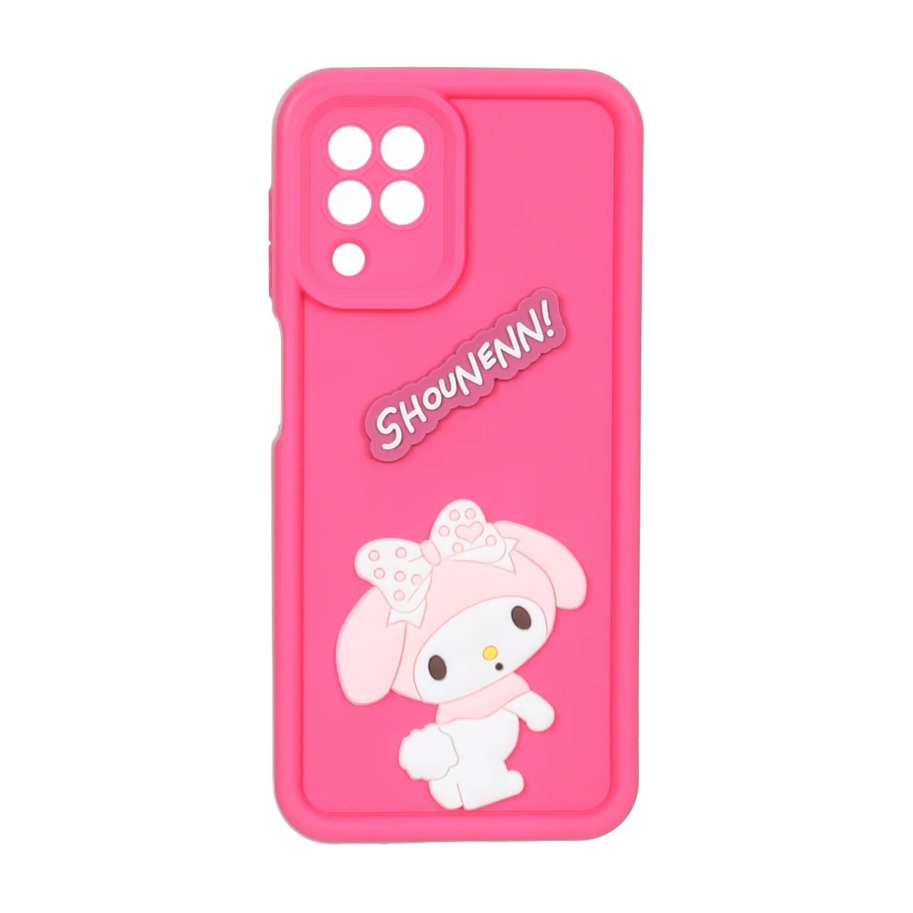 قاب عروسک برجسته طرح My Melody محافظ لنزدار صورتی فانتزی مناسب برای سامسونگ گلکسی A22 4G و M32 4G و F22