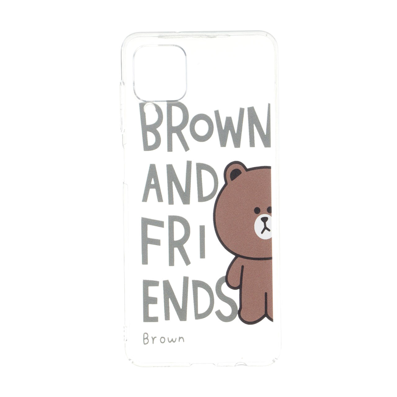 قاب طرح Brown & Friends (لاین فرندز) شفاف مناسب برای سامسونگ گلکسی A12 / M12 / F12