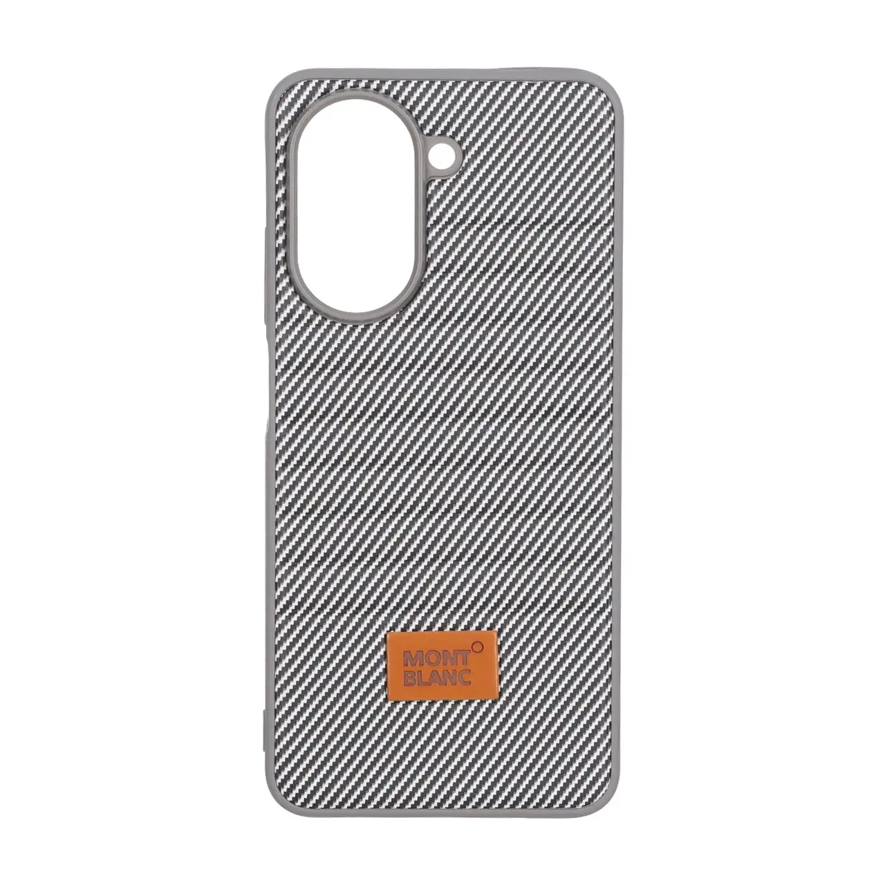 قاب Mont Blanc پافری طرح هاشور Xiaomi Redmi A5 / Poco C71 - خاکستری کد 1