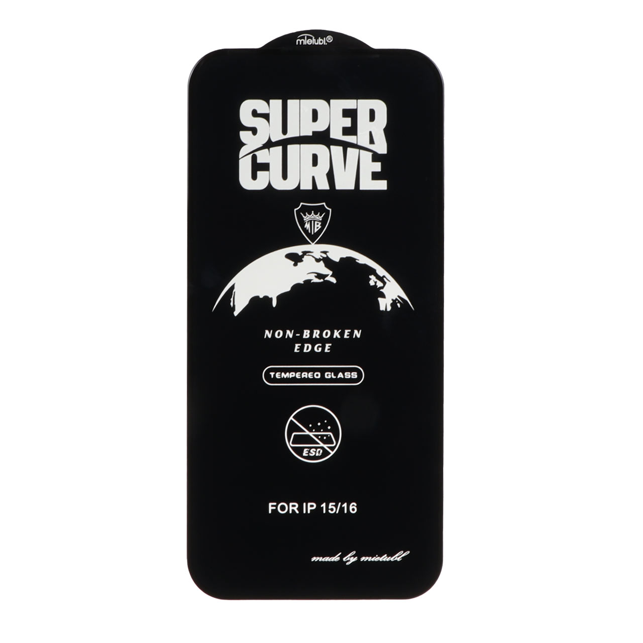 محافظ صفحه نمایش شیشه ای فول کاور ESD SUPER CURVE میتوبل NTC مناسب برای آیفون 16