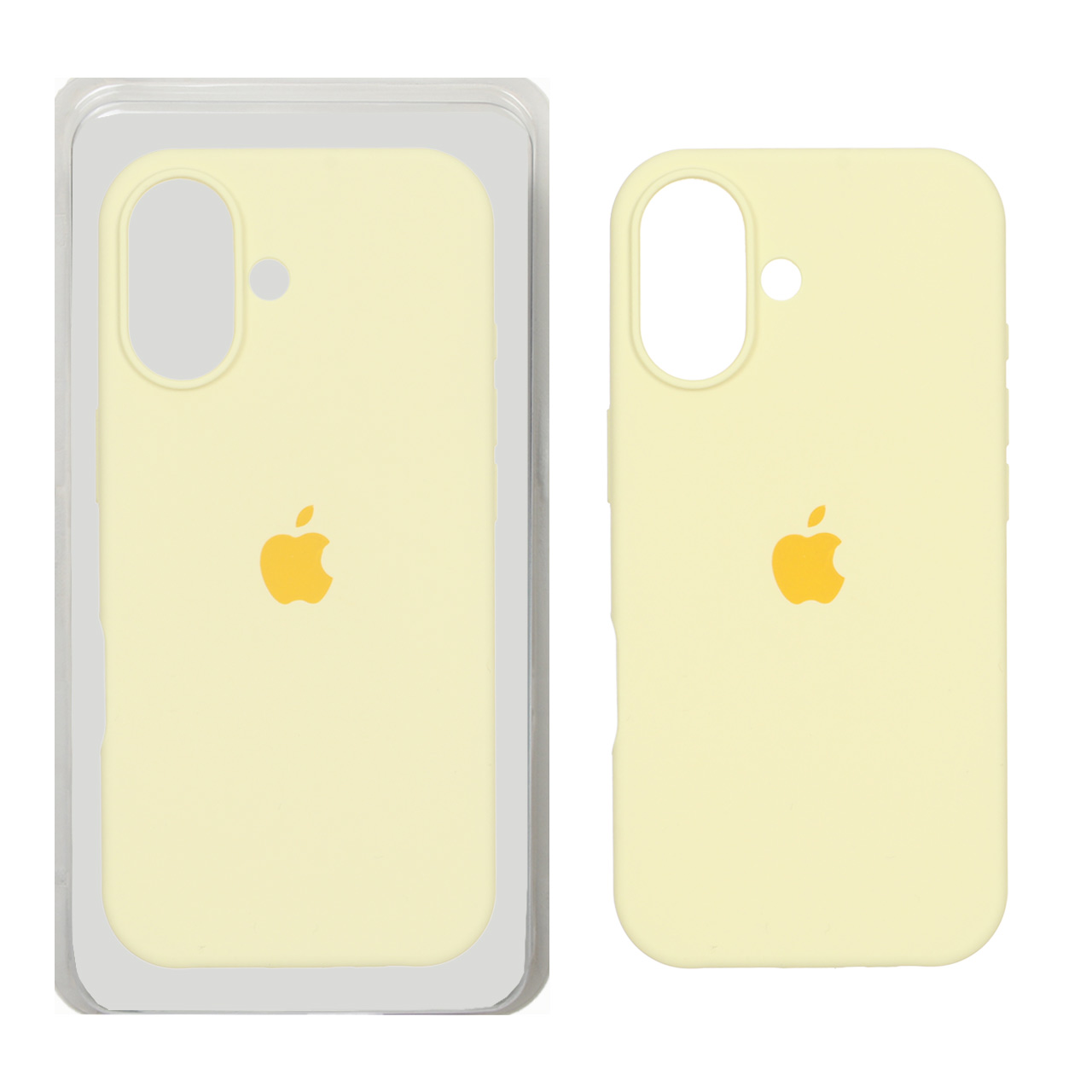 قاب سیلیکونی اورجینال Apple iPhone 17 لیمویی - پک اصلی