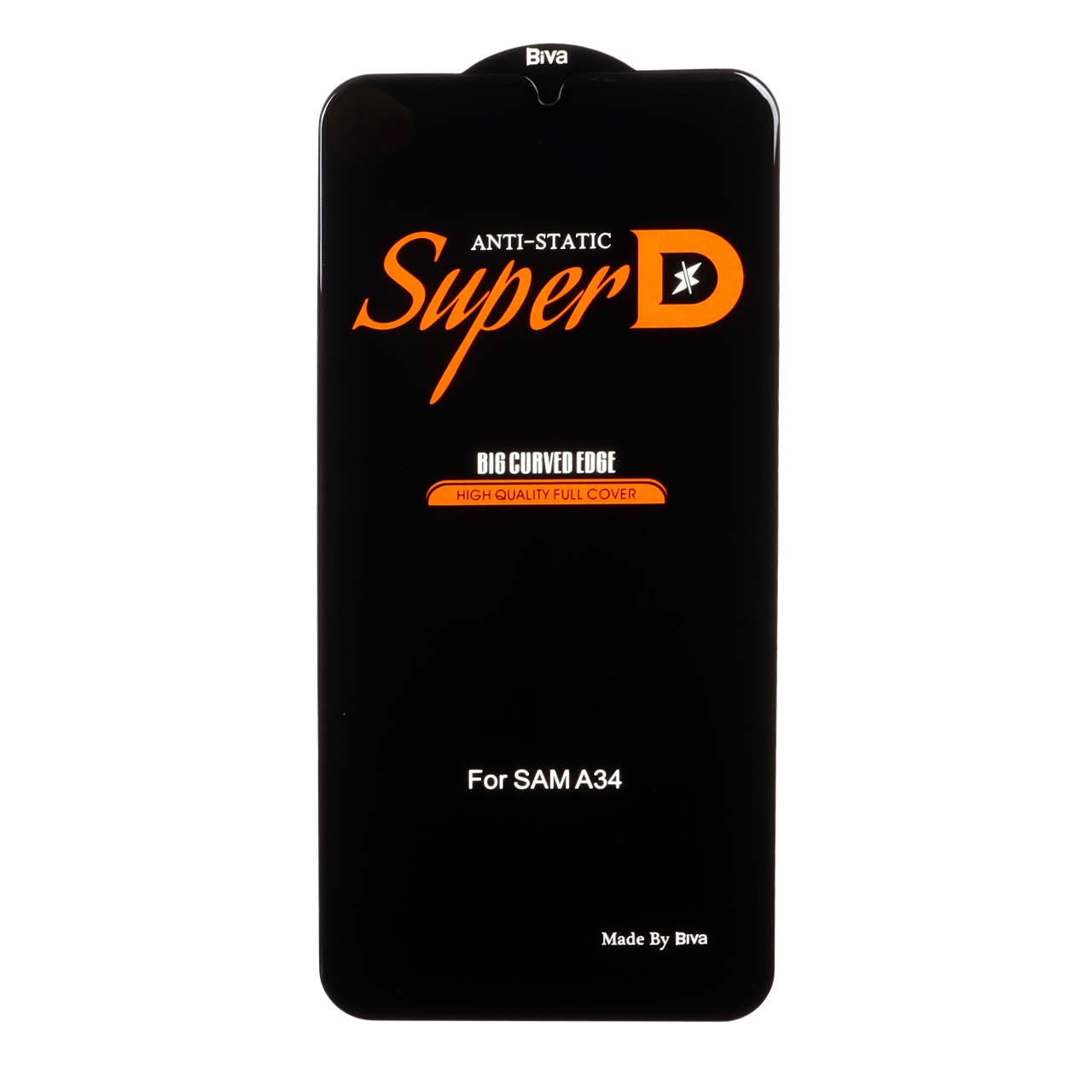 محافظ صفحه نمایش شیشه ای فول کاور Super D Biva مناسب برای سامسونگ گلکسی A34