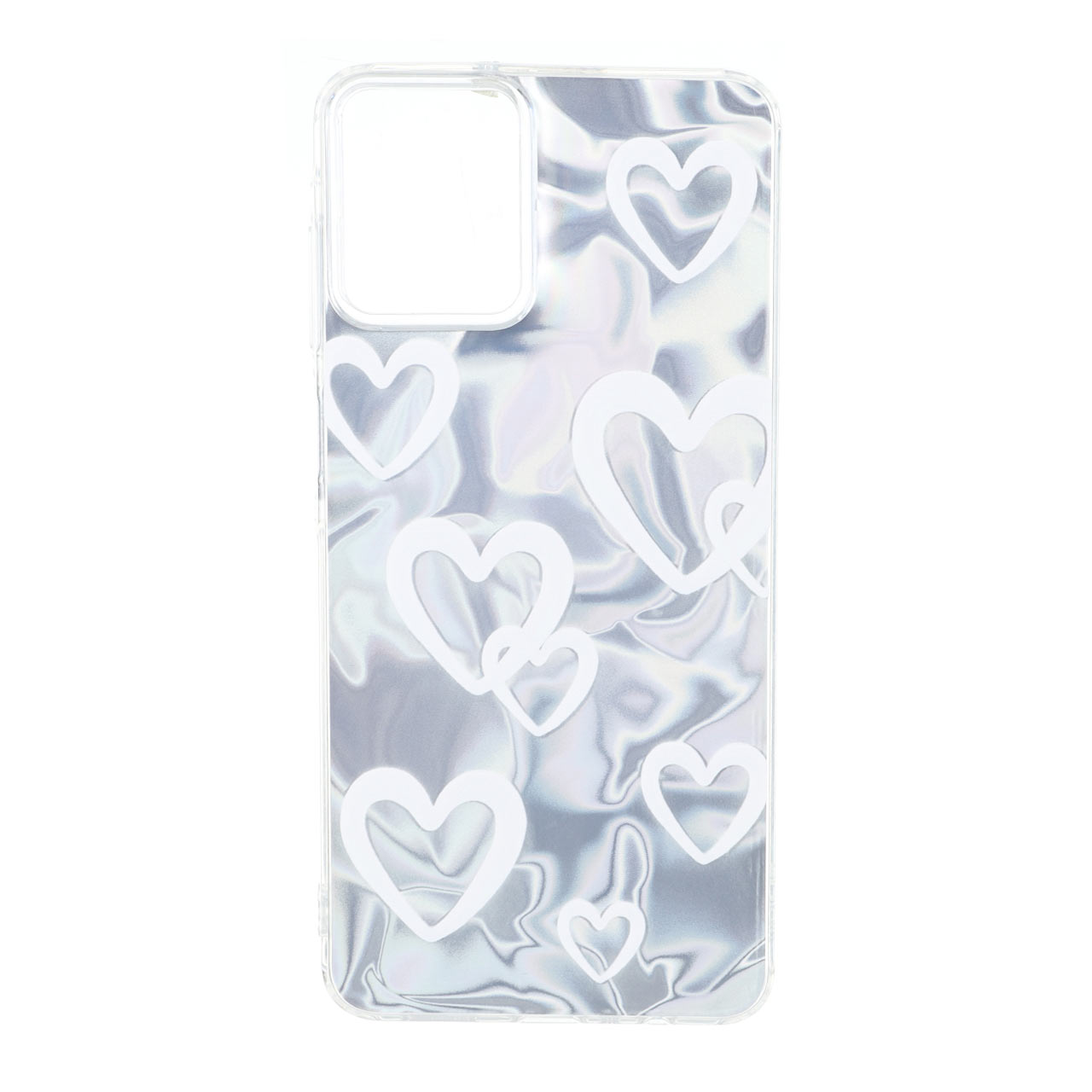 قاب طرح Silver Cloud قلبی ژله‌ای مناسب برای سامسونگ گلکسی A07