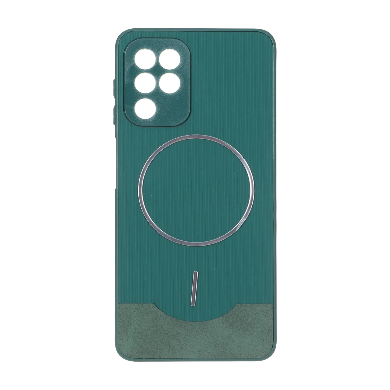 قاب Line Case جیر مگ‌سیف فلزی محافظ لنزدار مناسب برای سامسونگ گلکسی A22 4G، M22، M32 4G و F22 - سبز