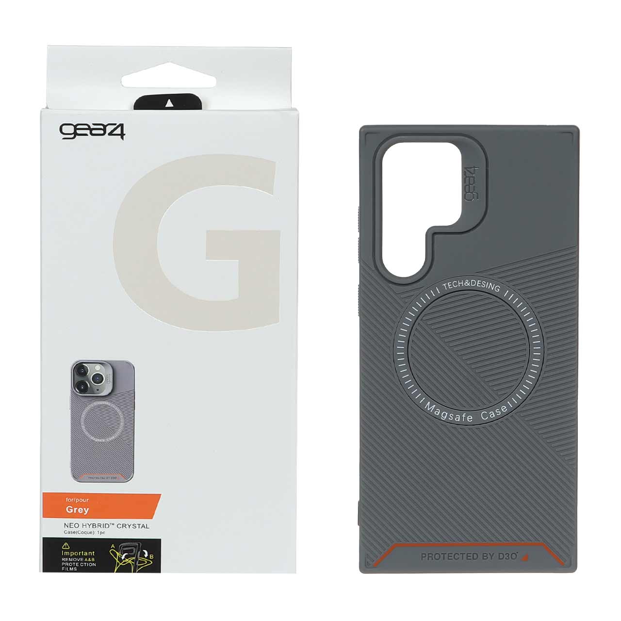قاب اورجینال Magsafe Gear4 D30 خاکستری مناسب برای سامسونگ گلکسی اس ۲۲ اولترا
