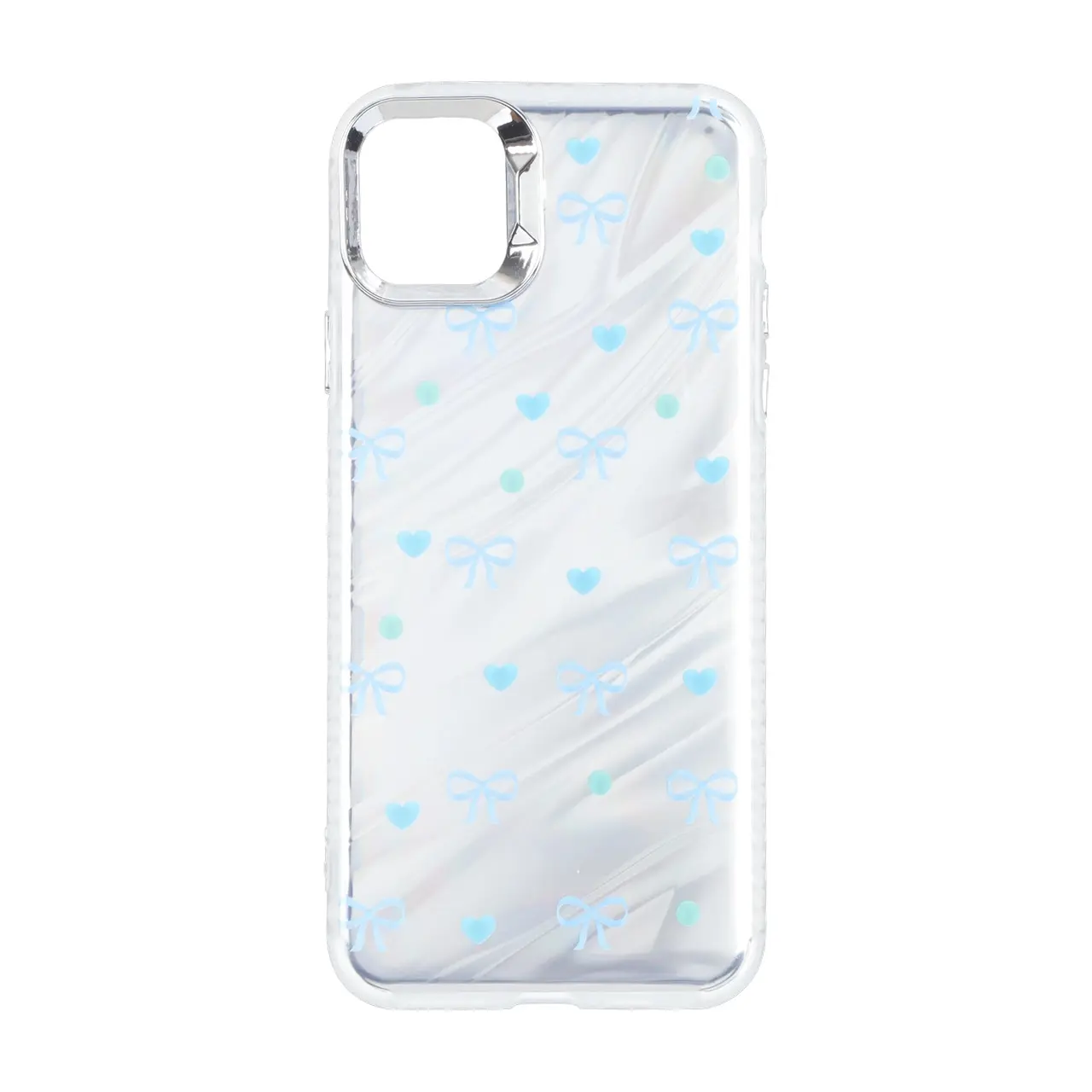 قاب Pucker هفت رنگ دور ژله ای مات لنز کروم Apple iPhone 11 Pro Max - طرح 363