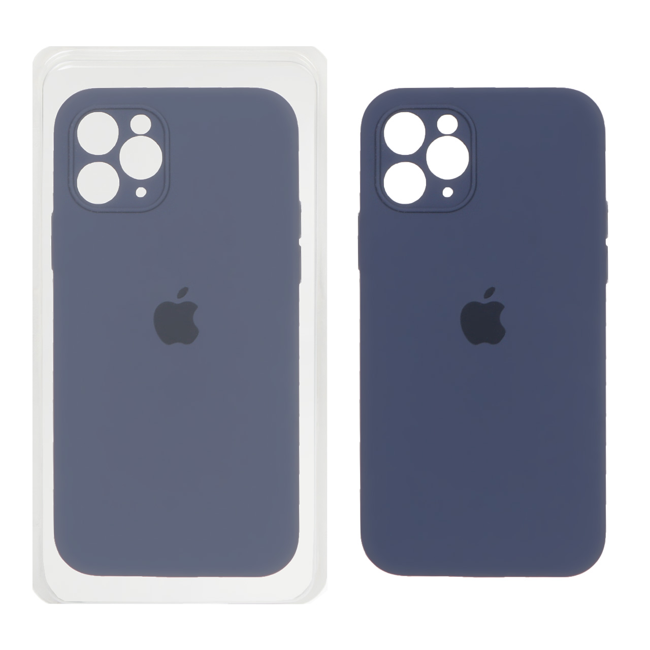 قاب سیلیکونی پاک کنی اورجینال ++A مدل Apple iPhone 11 Pro - سرمه ای تیره (پک دار)