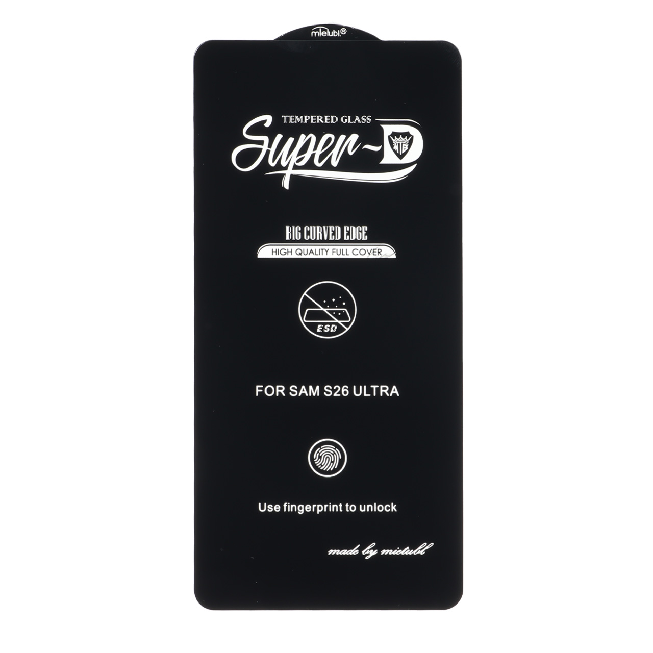 محافظ صفحه نمایش شیشه ای Full Cover Super D Mietubl مدل ESD مناسب برای سامسونگ Galaxy S26 Ultra